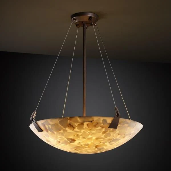 Justice Design Group Alabaster Rocks Alabaster 39 Inch Led Large Pendant Cp124576 - Image 1