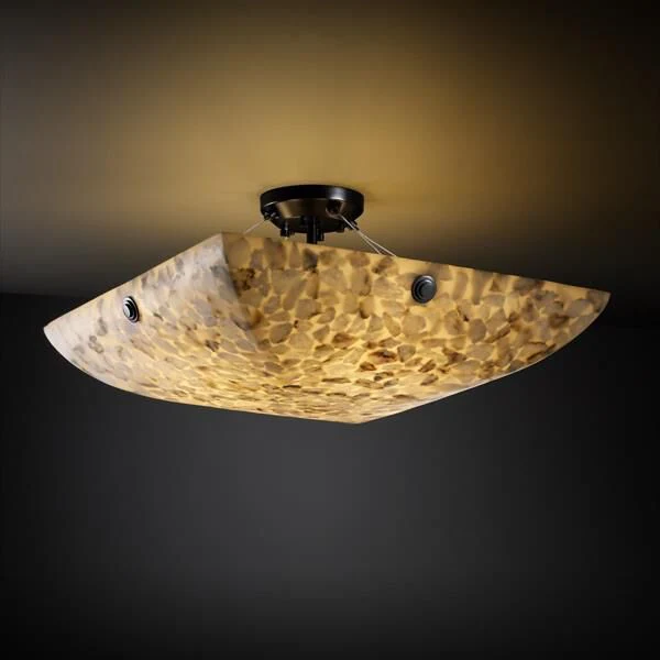 Justice Design Group Alabaster Rocks 51 Inch 8 Light Semi Flush Mount Cp124607 - Image 1