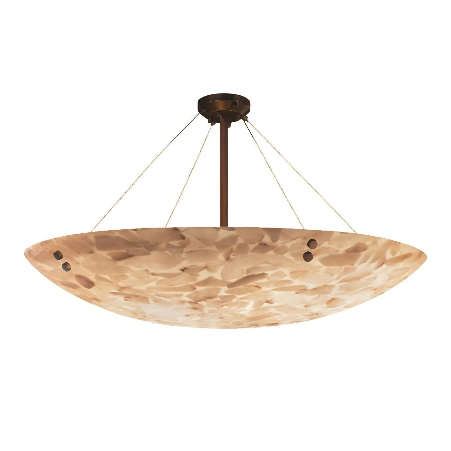 Justice Design Group Alabaster Rocks 63 Inch 9 Light Led Semi Flush Mount Cp441711 - Image 1