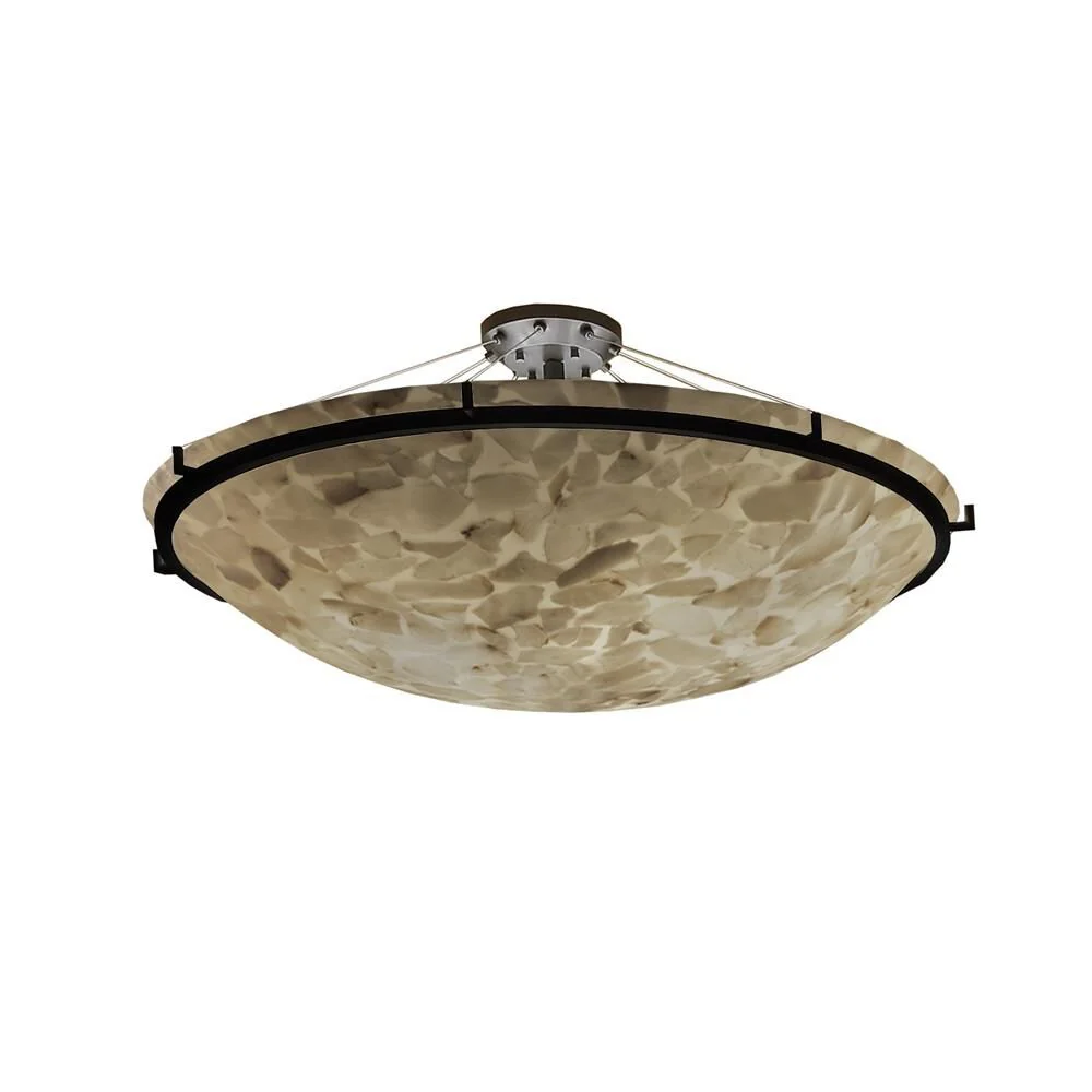 Justice Design Group Alabaster Rocks Ring 51 Inch 8 Light Semi Flush Mount Cp124643 - Image 1