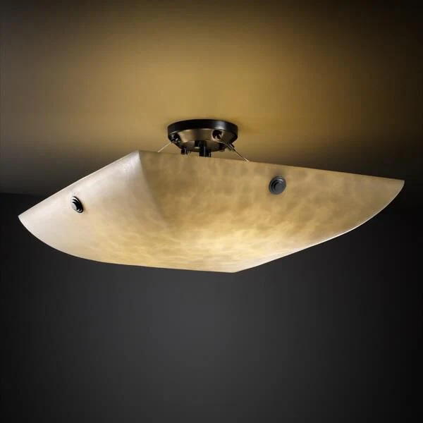 Justice Design Group Clouds 39 Inch 8 Light Semi Flush Mount Cp132207 - Image 1