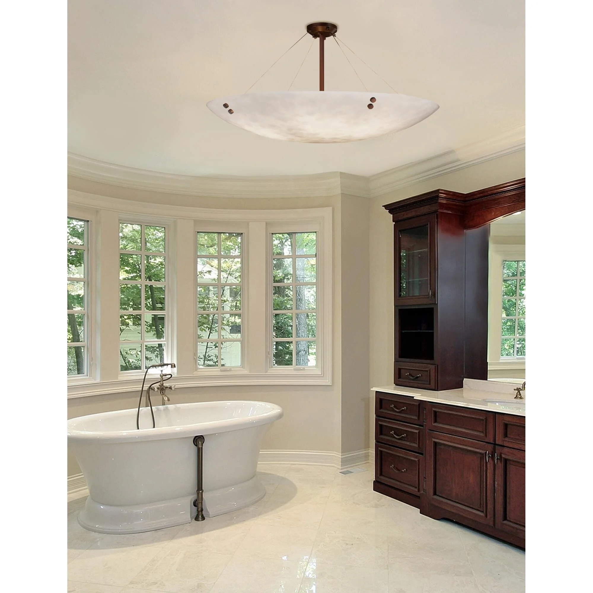 Justice Design Group Clouds 51 Inch 8 Light Semi Flush Mount Cp132214 - Image 1