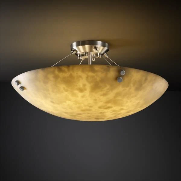 Justice Design Group Clouds 51 Inch 8 Light Semi Flush Mount Cp132214 - Image 2