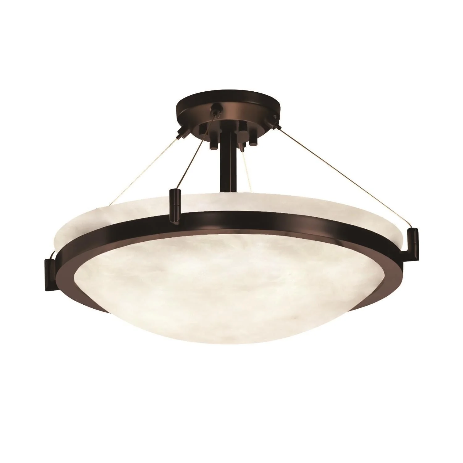 Justice Design Group Clouds 39 Inch 6 Light Led Semi Flush Mount Cp441687 - Image 1