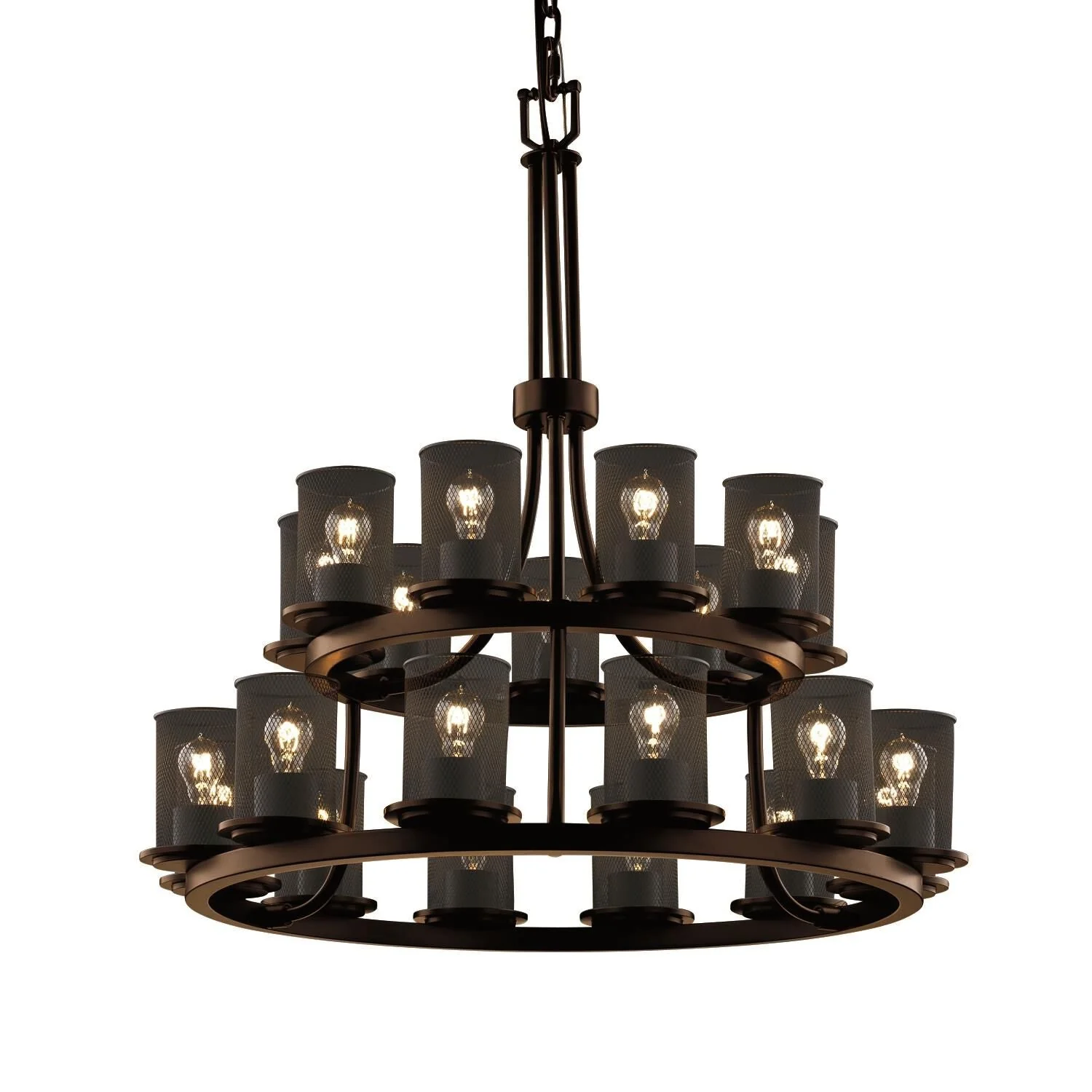 Justice Design Group Wire Mesh 42 Inch 21 Light Chandelier Cp157547 - Image 1