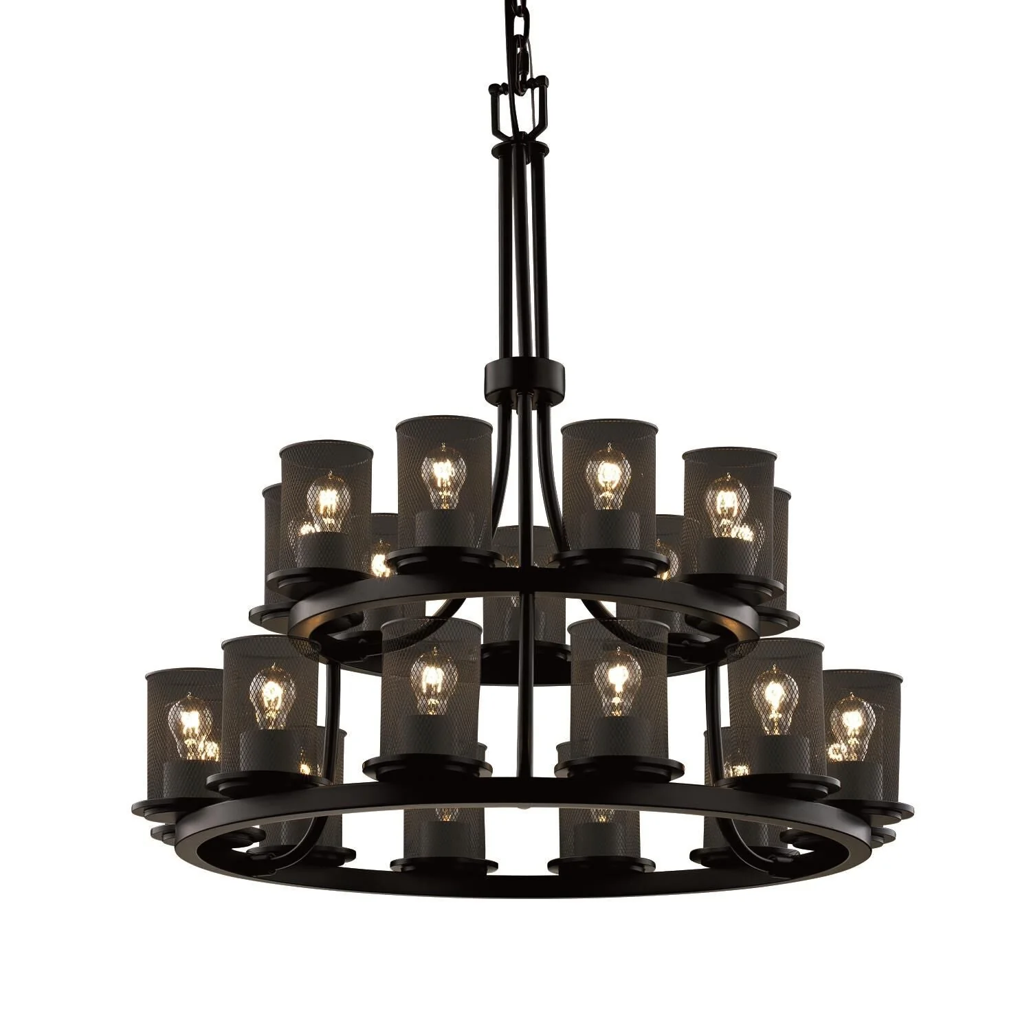 Justice Design Group Wire Mesh 42 Inch 21 Light Chandelier Cp157547 - Image 2