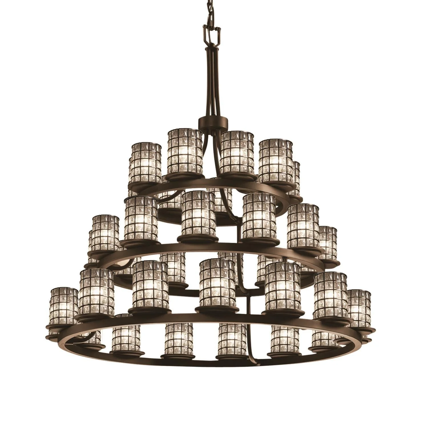 Justice Design Group Wire Glass Dakota 42 Inch 36 Light Chandelier Cp181188 - Image 1