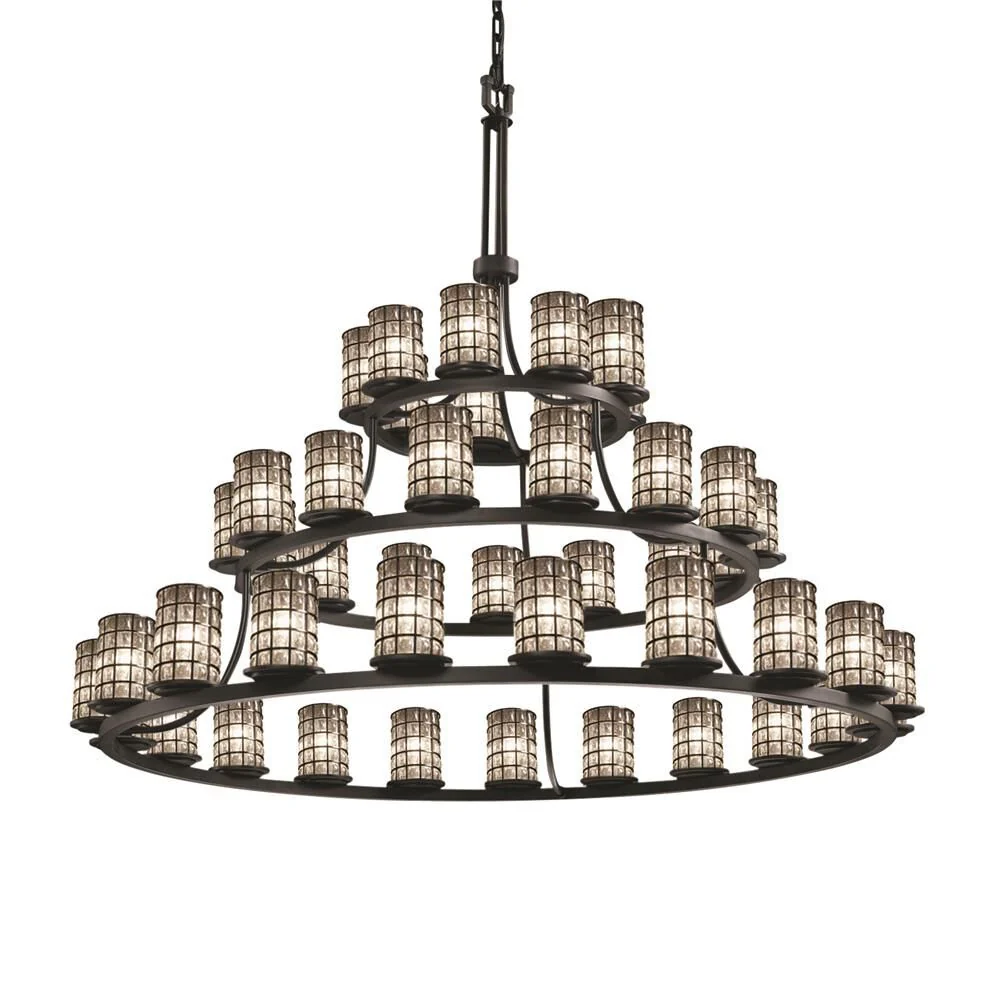 Justice Design Group Wire Glass 60 Inch 45 Light Led Chandelier Cp441568 - Image 1