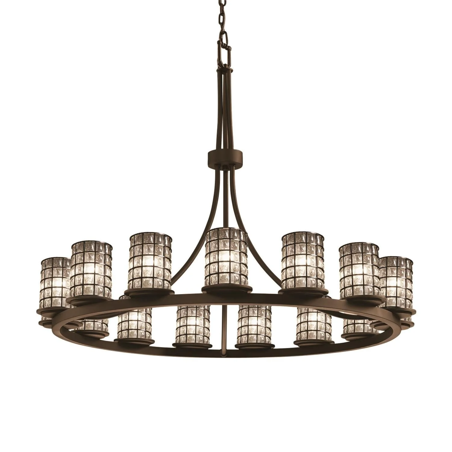 Justice Design Group Wire Glass Dakota 42 Inch 15 Light Chandelier Cp181191 - Image 1