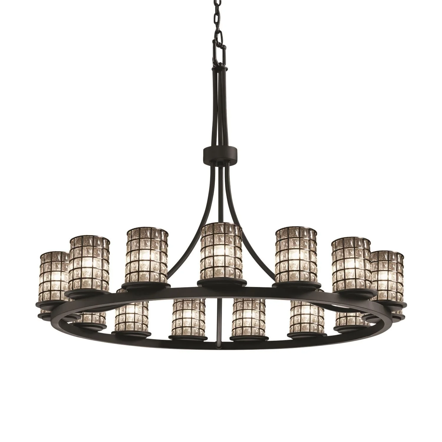 Justice Design Group Wire Glass Dakota 42 Inch 15 Light Chandelier Cp181191 - Image 2