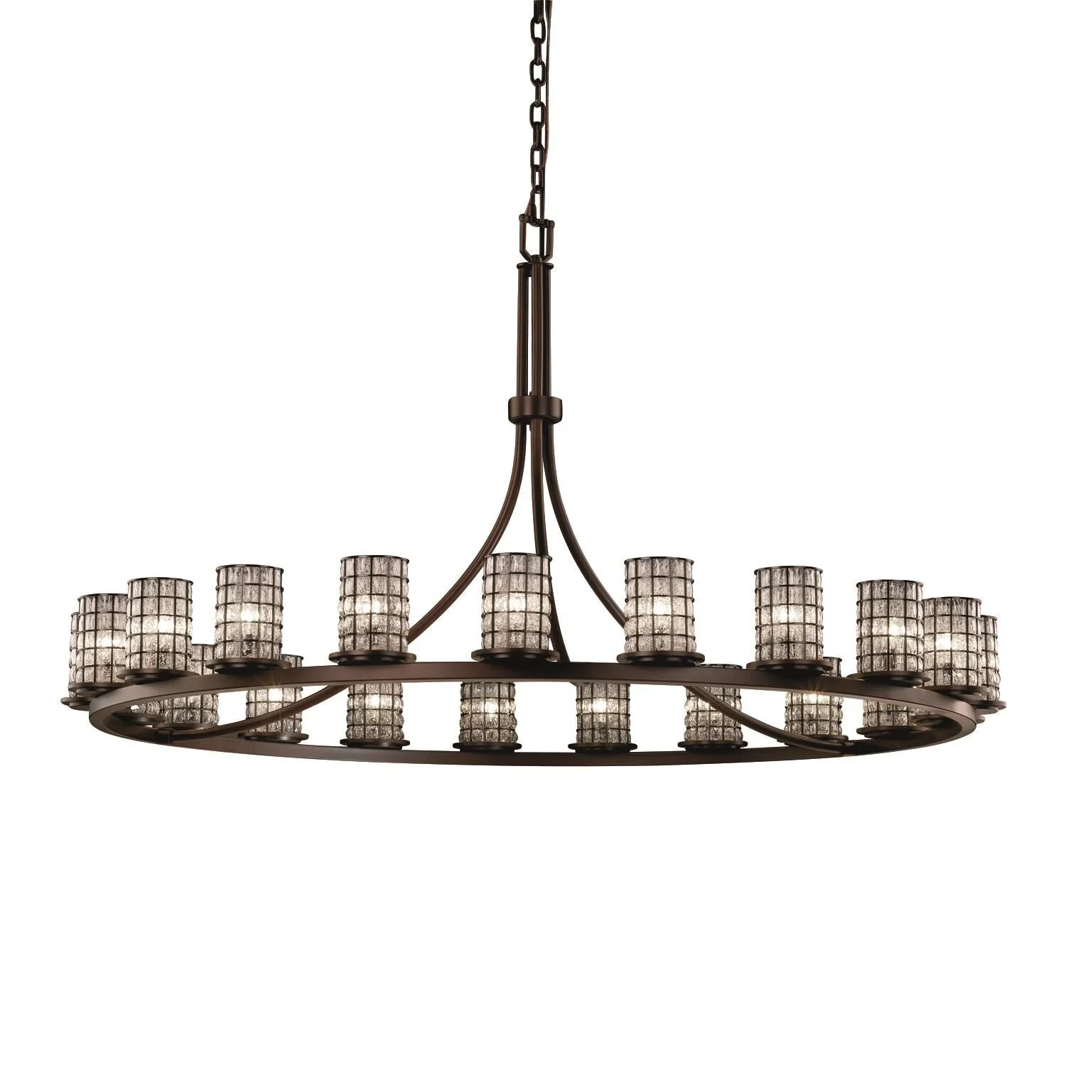 Justice Design Group Wire Glass 60 Inch 21 Light Chandelier Cp181192 - Image 1