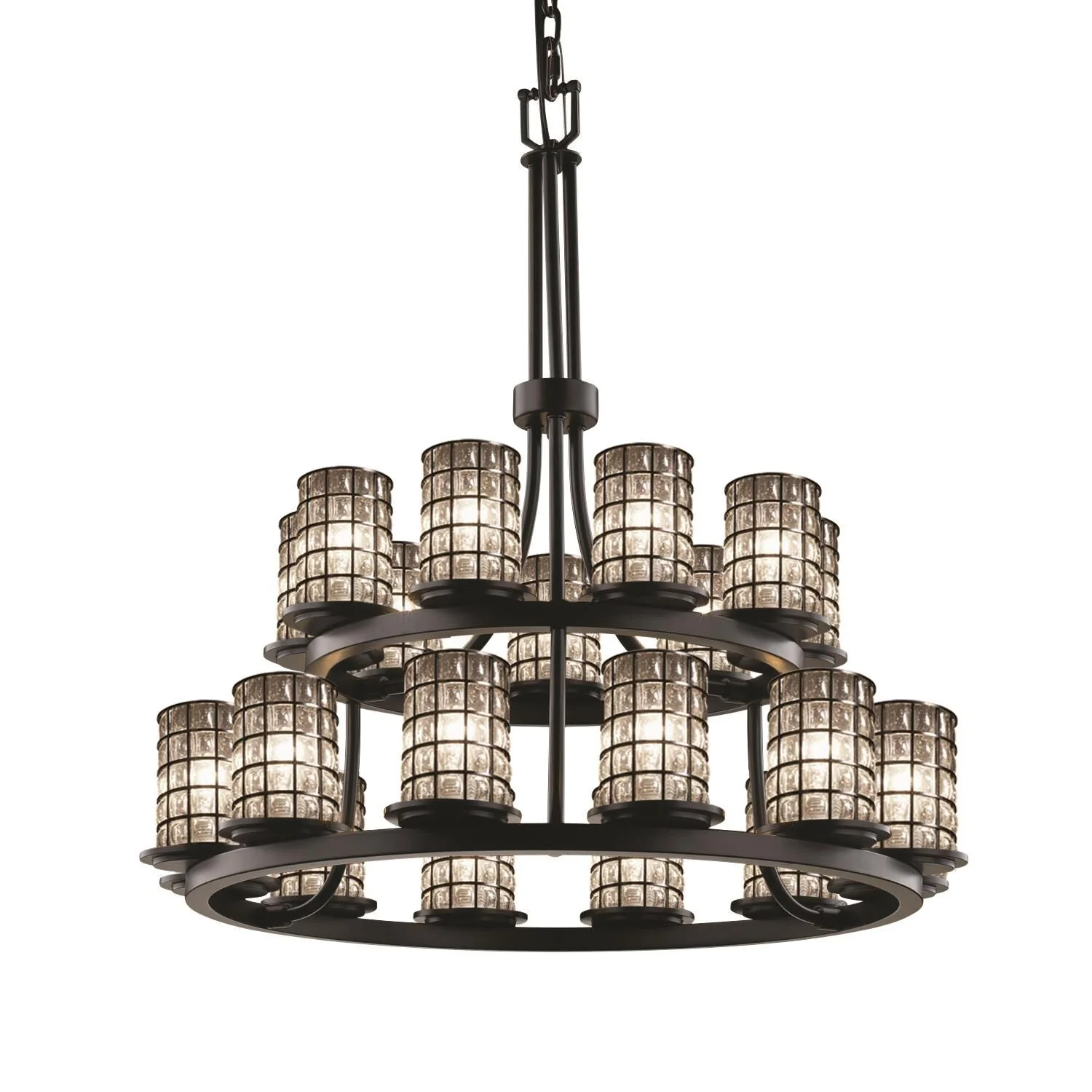 Justice Design Group Wire Glass Dakota 33 Inch 21 Light Chandelier Cp181203 - Image 2