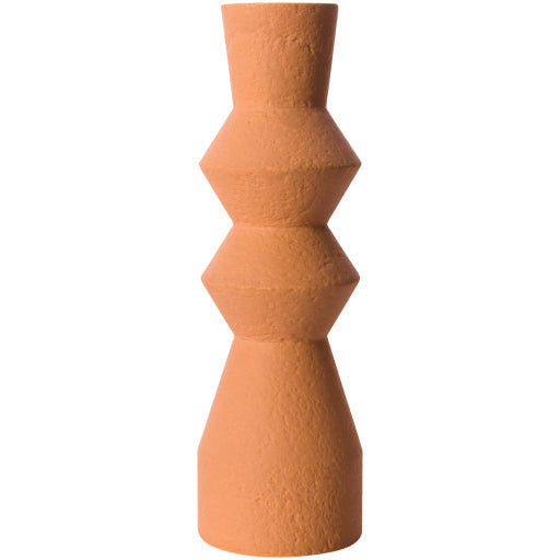 Surya Konark Collection Modern Rust Ceramic Vase KNK-004 - Image 1