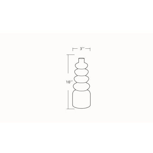 Surya Konark Collection Modern White Ceramic Vase KNK-003 - Image 2
