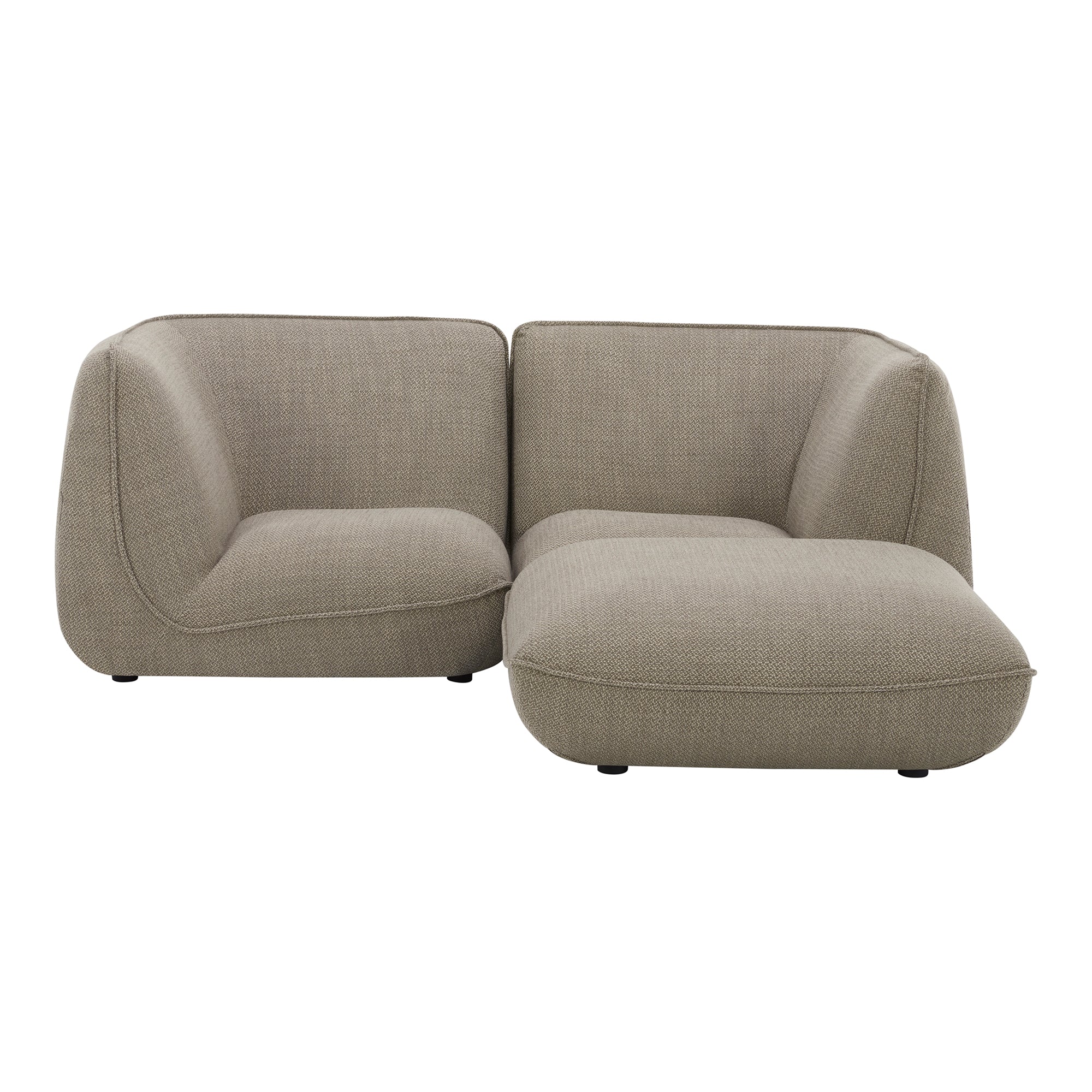 Moe's Home Collection Zeppelin Nook Speckled Pumice Modular Sectional - Image 2