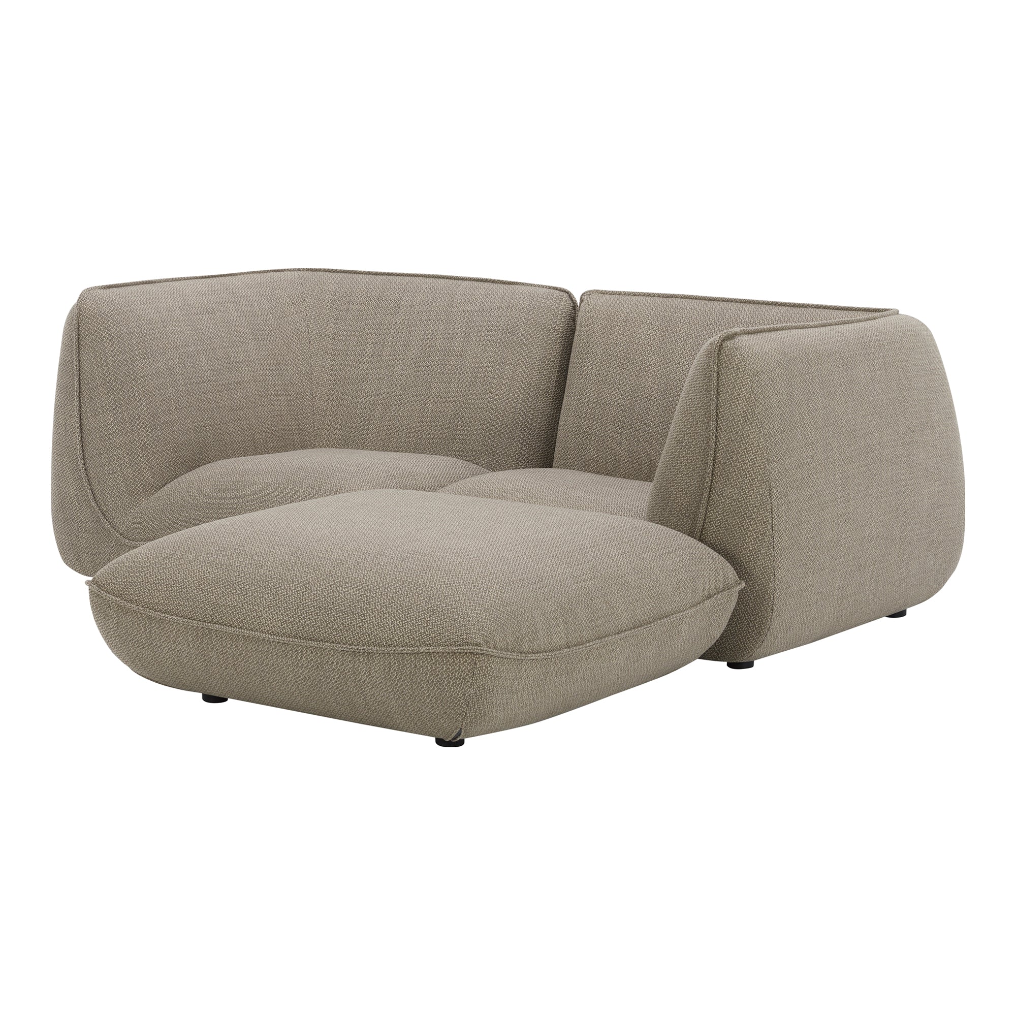 Moe's Home Collection Zeppelin Nook Speckled Pumice Modular Sectional - Image 3