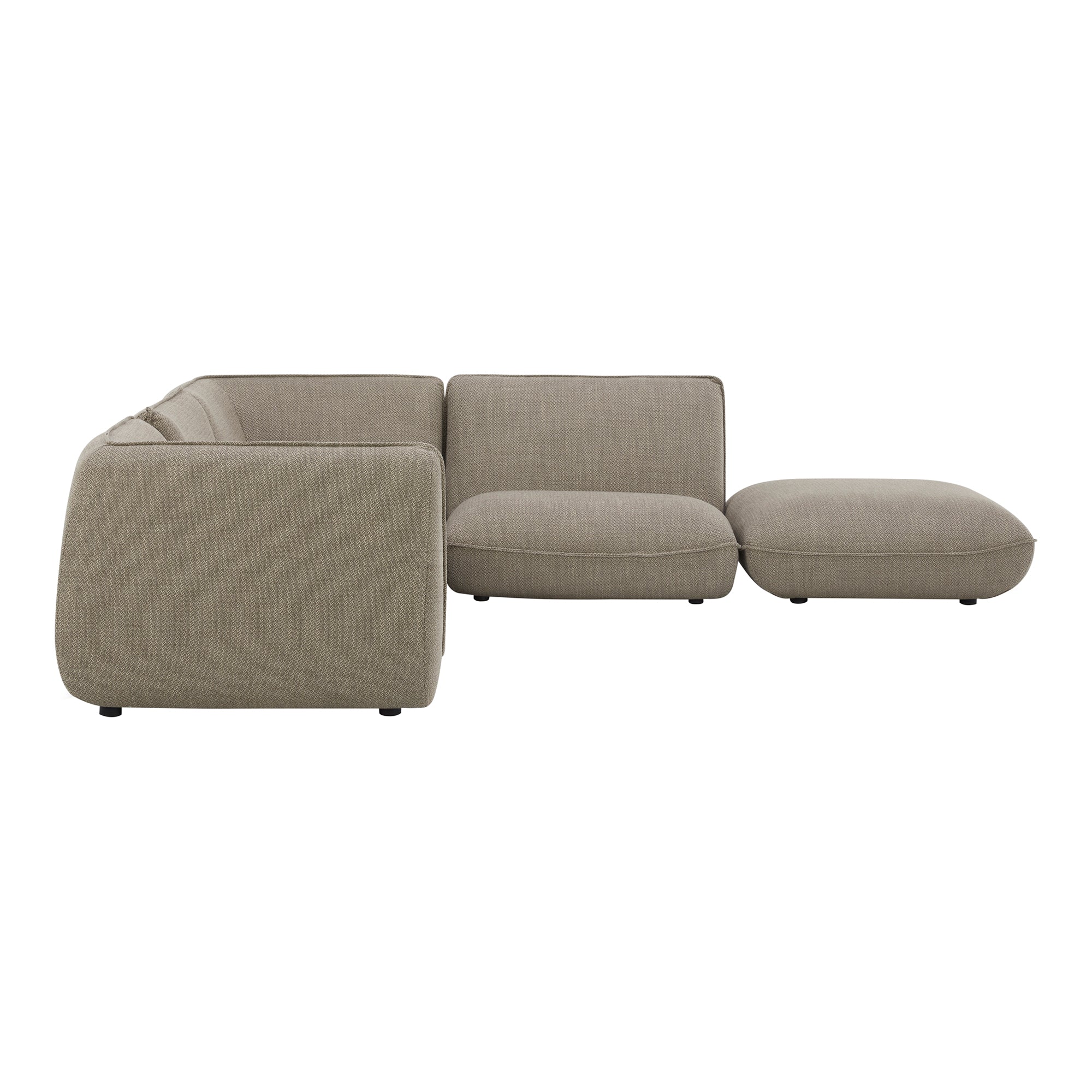 Moe's Home Collection  Zeppelin Speckled Pumice Dream Modular Sectional - Image 2