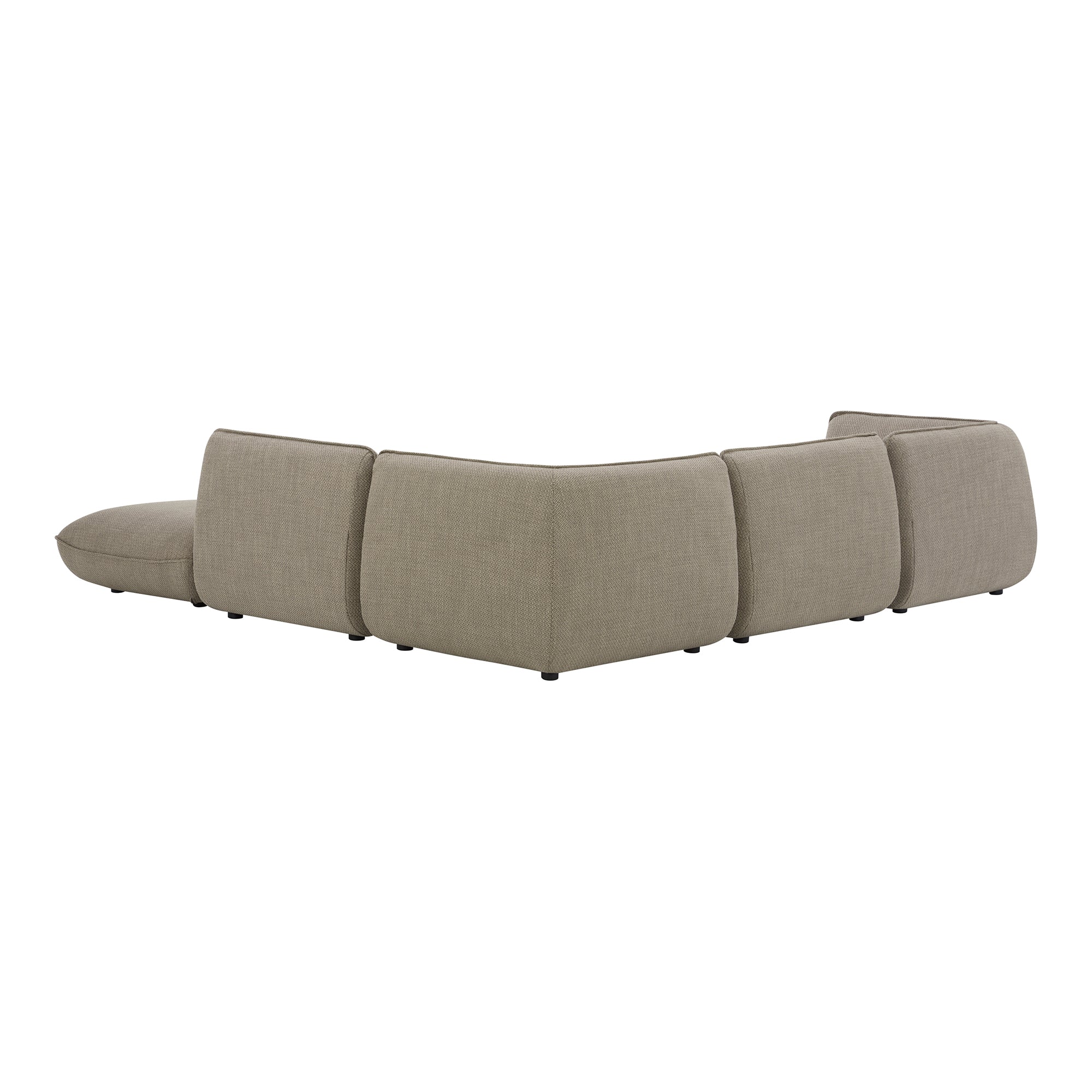 Moe's Home Collection  Zeppelin Speckled Pumice Dream Modular Sectional - Image 3
