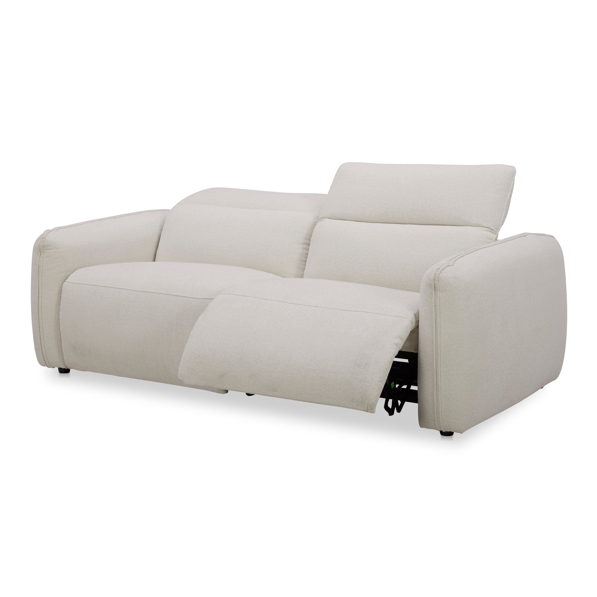 Moe's Home Collection Eli Warm White Power Recliner Sofa - Image 2