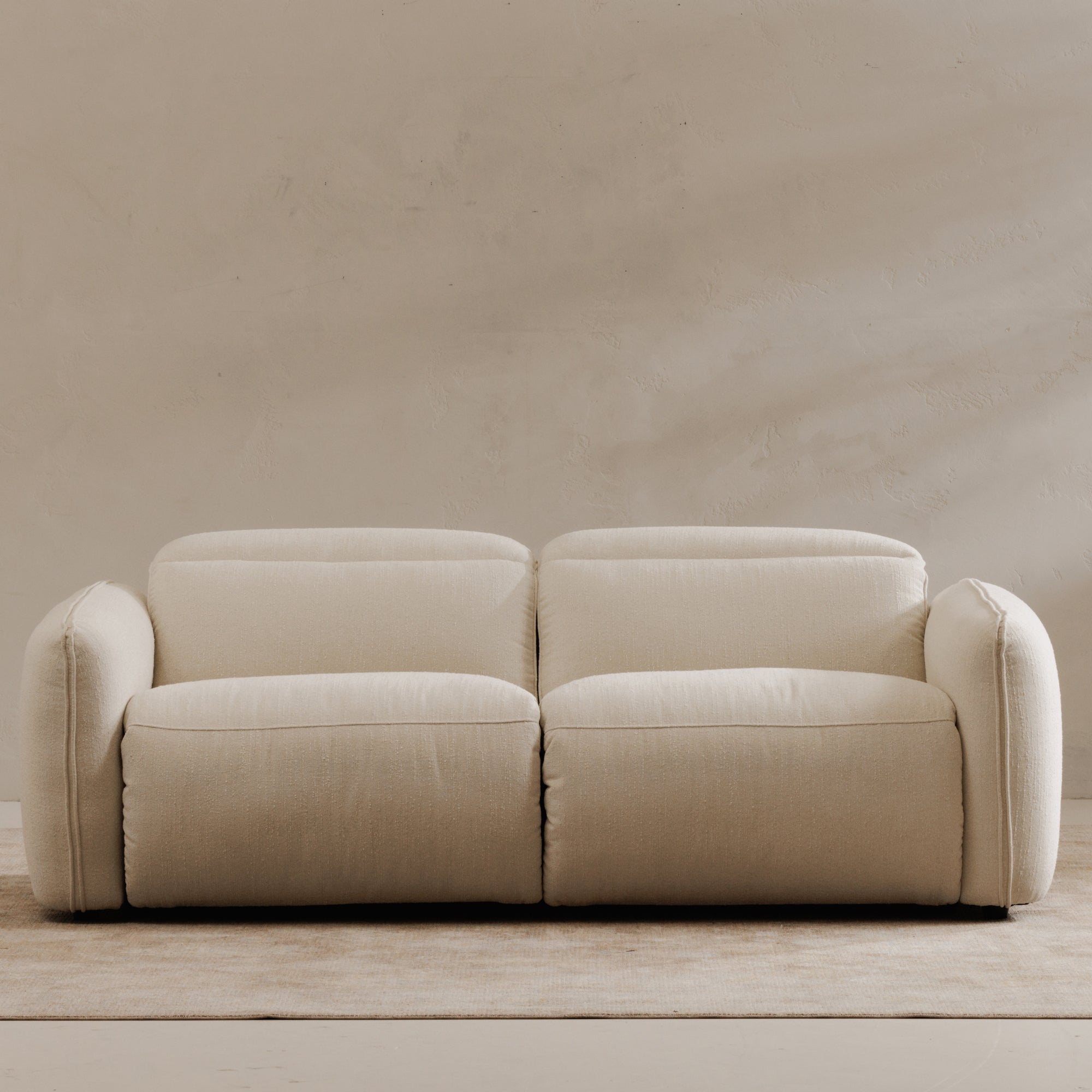 Moe’s Home Collection Eli Warm White Power Recliner Sofa