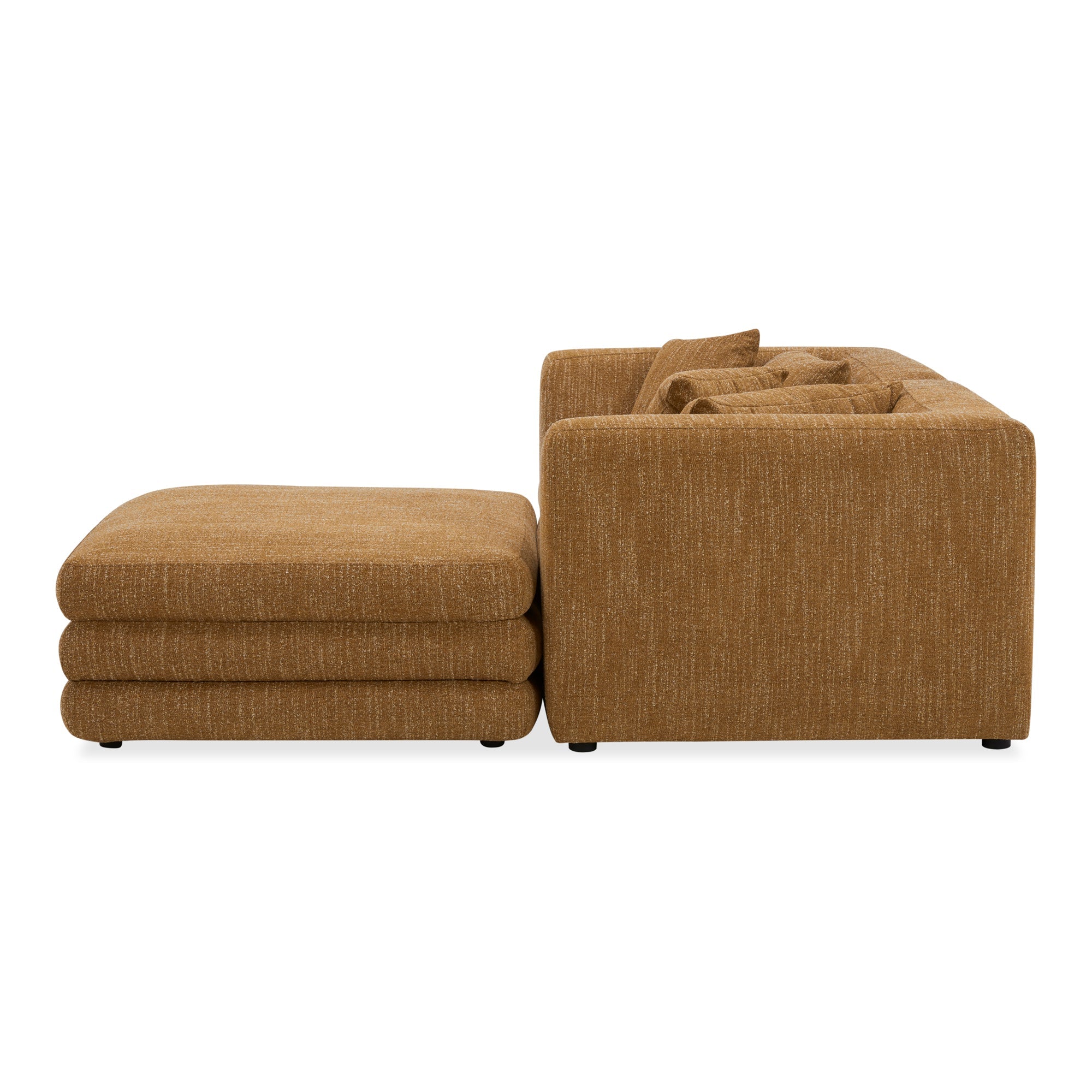 Moe's Home Collection Lowtide Nook Modular Amber Glow Sectional - Image 3