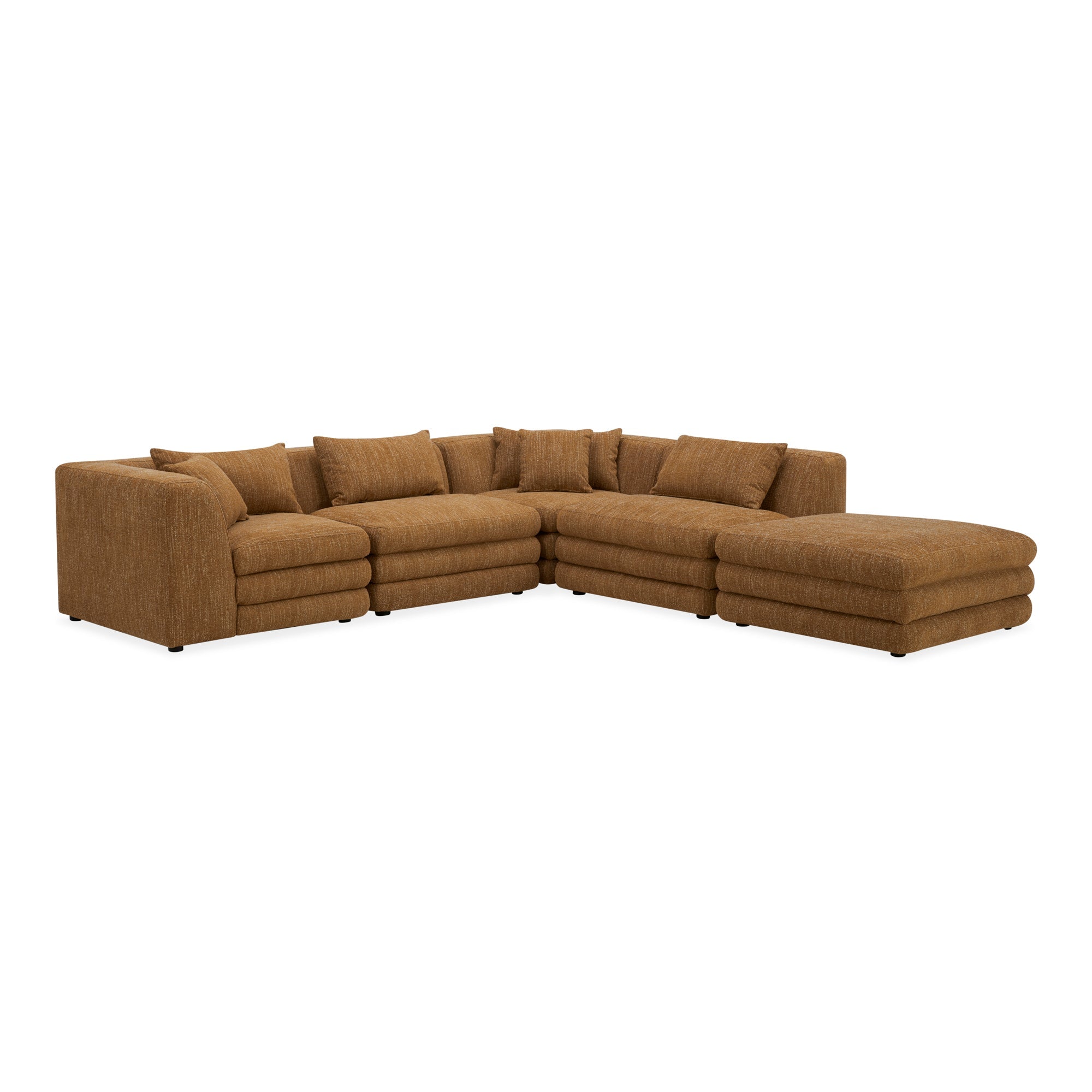Moe's Home Collection Lowtide Amber Glow Dream Modular Sectional - Image 2