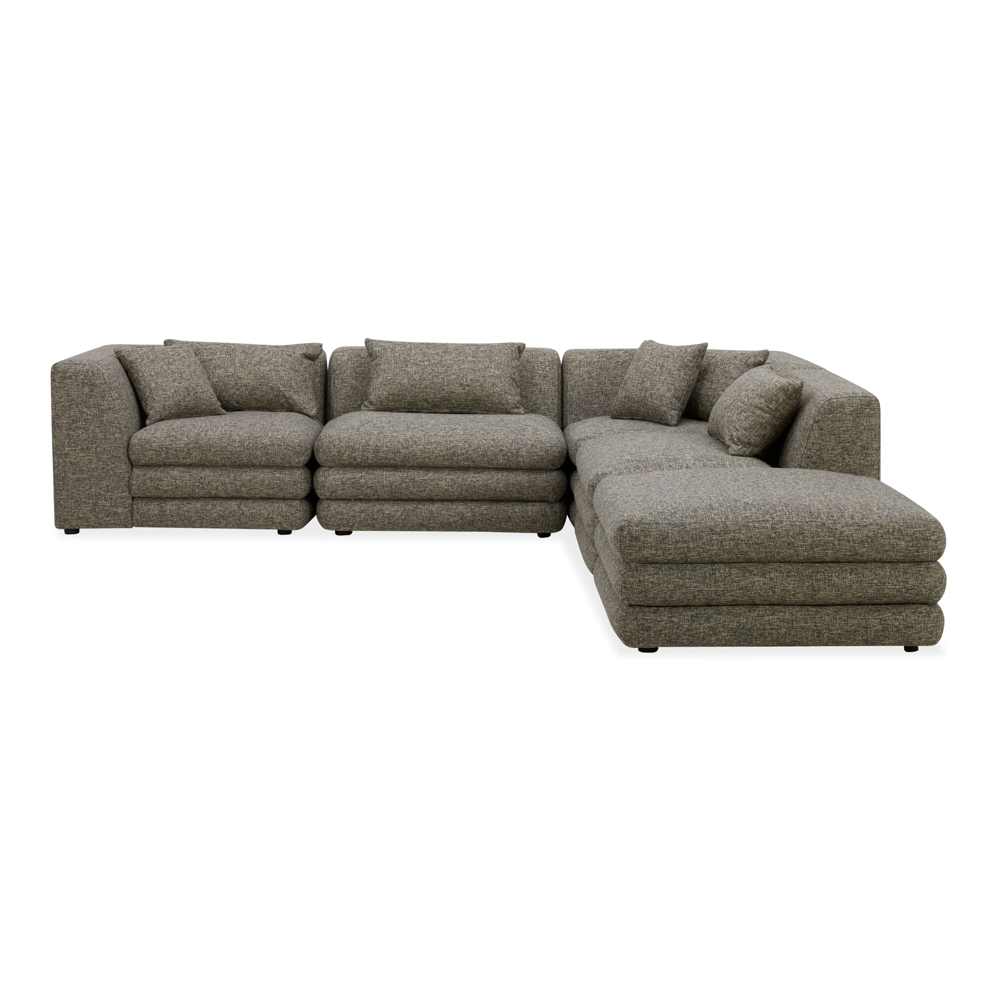 Moe’s Home Collection Lowtide Stone Tweed Dream Modular Sectional