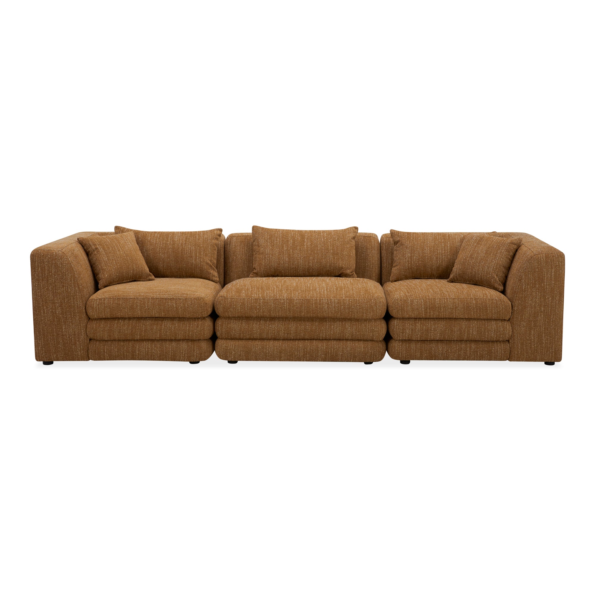 Moe's Home Collection Lowtide Modular Amber Glow Sofa - Image 1