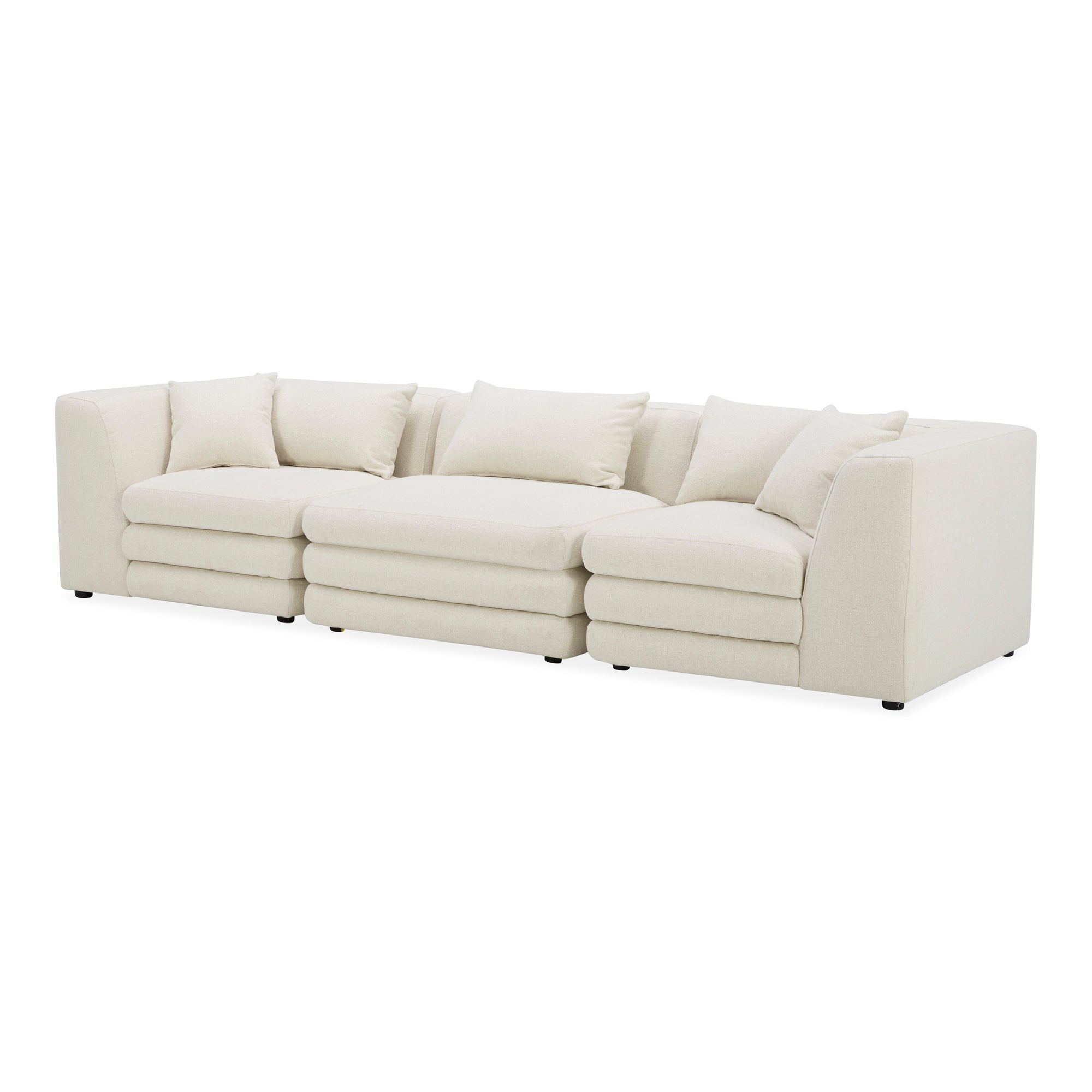 Moe's Home Collection Lowtide Modular Warm White Sofa - Image 2