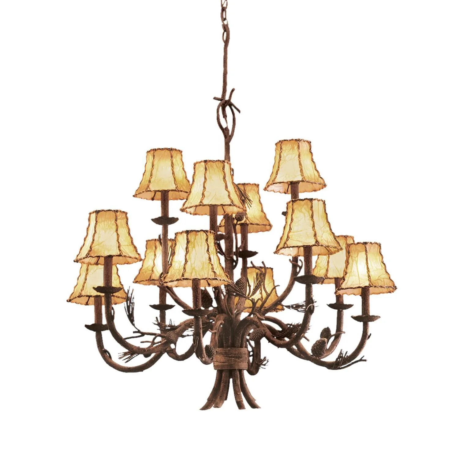 Kalco Lighting Ponderosa 35 Inch 12 Light Chandelier Cp75003 - Image 1