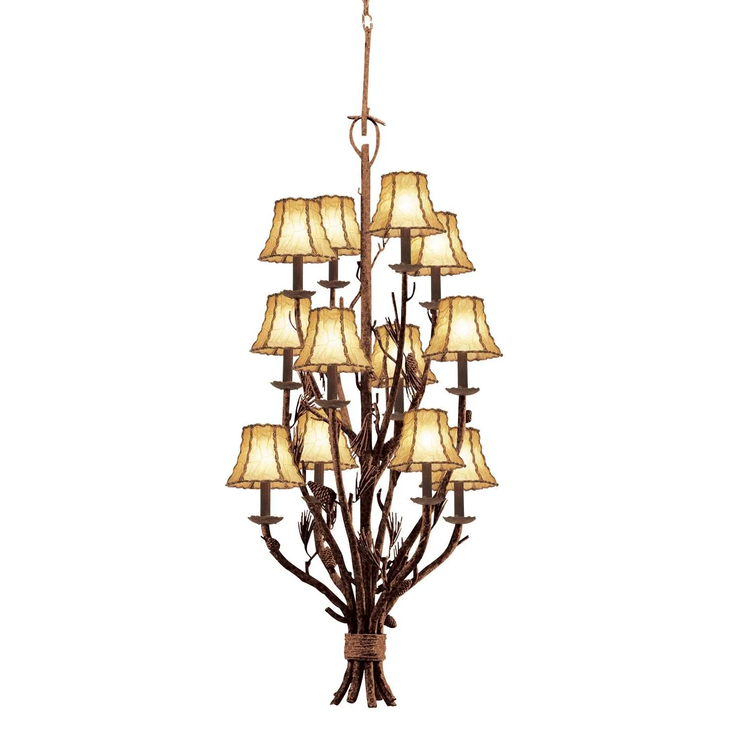 Kalco Lighting Ponderosa 22 Inch 12 Light Mini Chandelier Cp75021 - Image 1