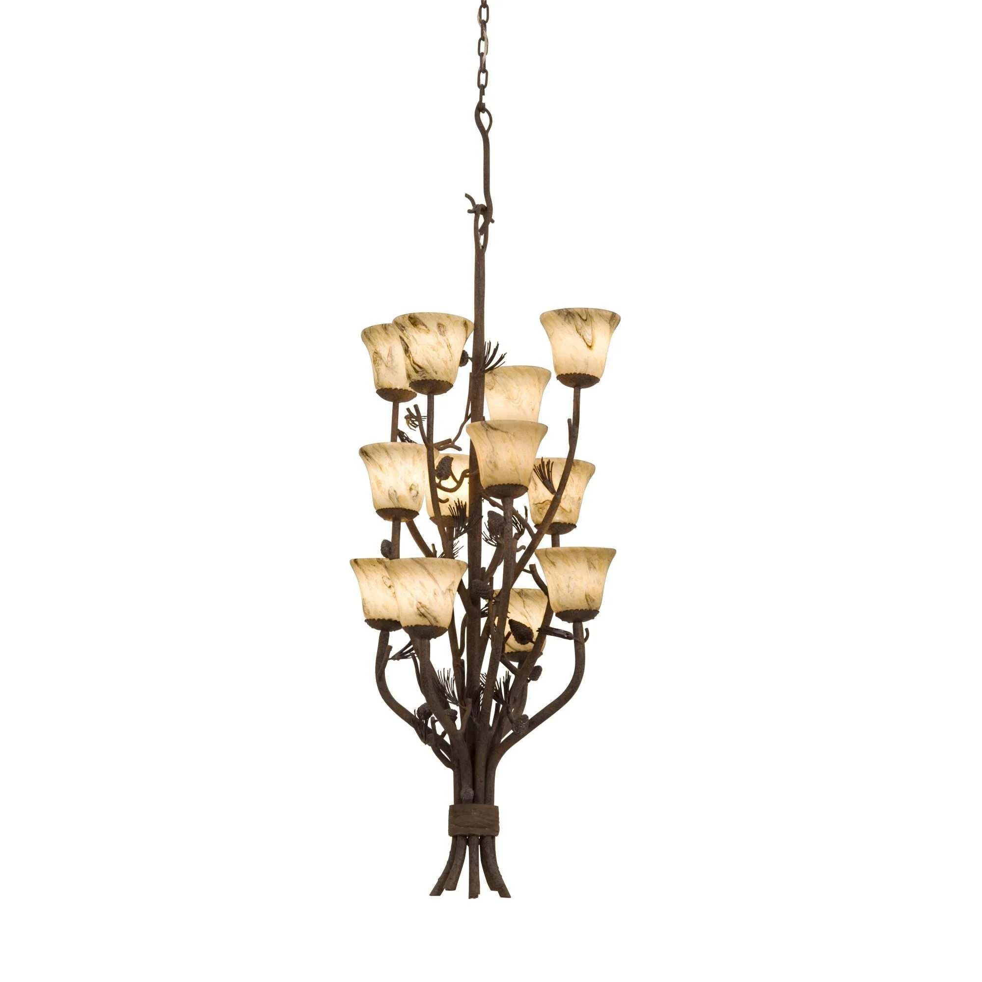 Kalco Lighting Ponderosa 22 Inch 12 Light Mini Chandelier Cp75169 - Image 1