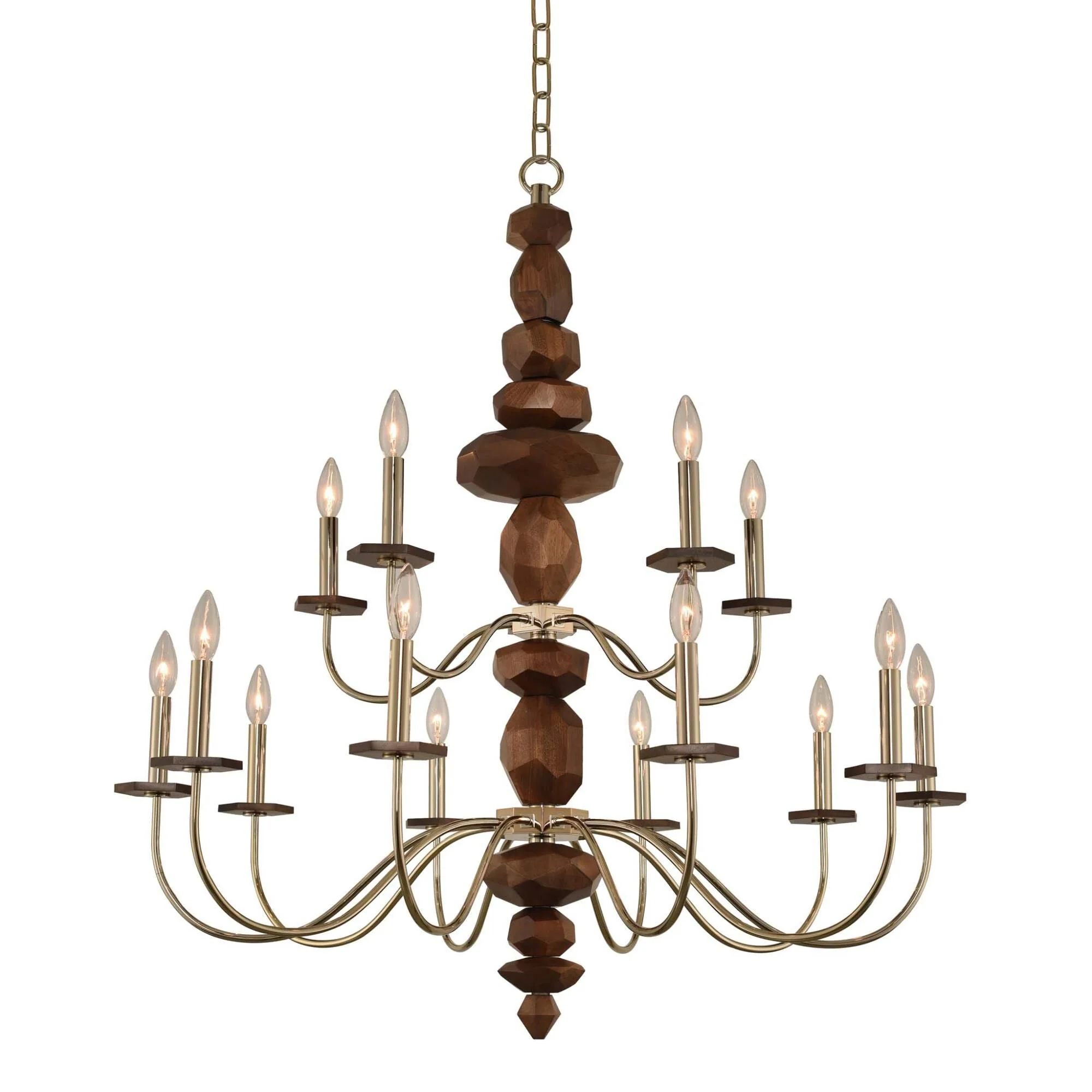 Kalco Lighting Lassen 38 Inch 15 Light Chandelier Cp48020 - Image 1