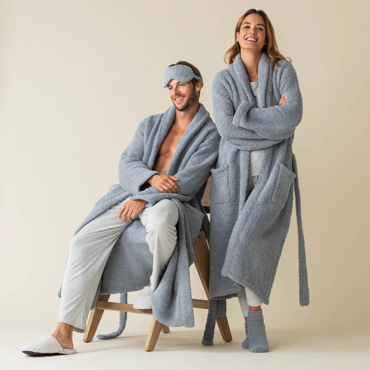Kashwere Maliblu Signature Shawl Collar Robe ~ Large - Image 1