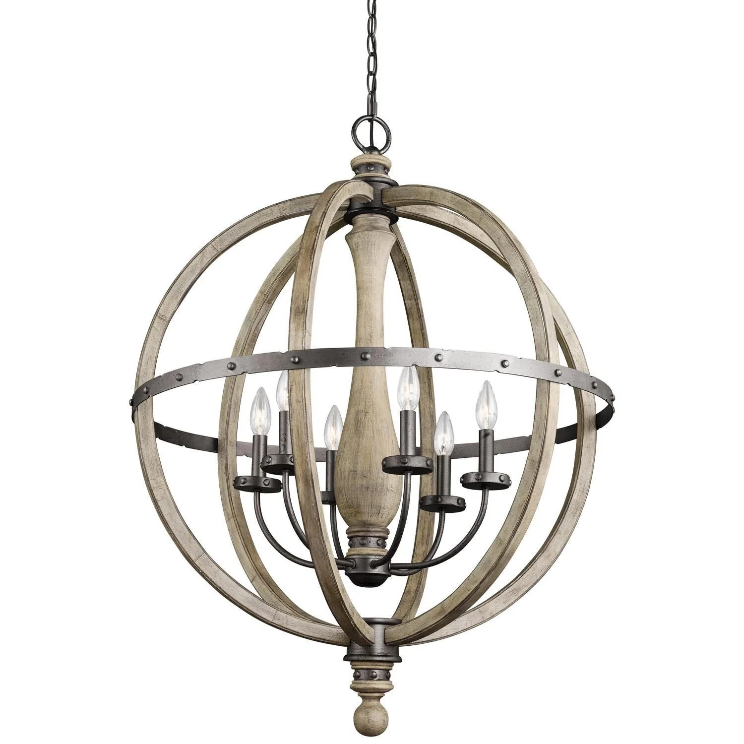 Kichler Lighting Evan 28 Inch 6 Light Chandelier Cp66766 - Image 2