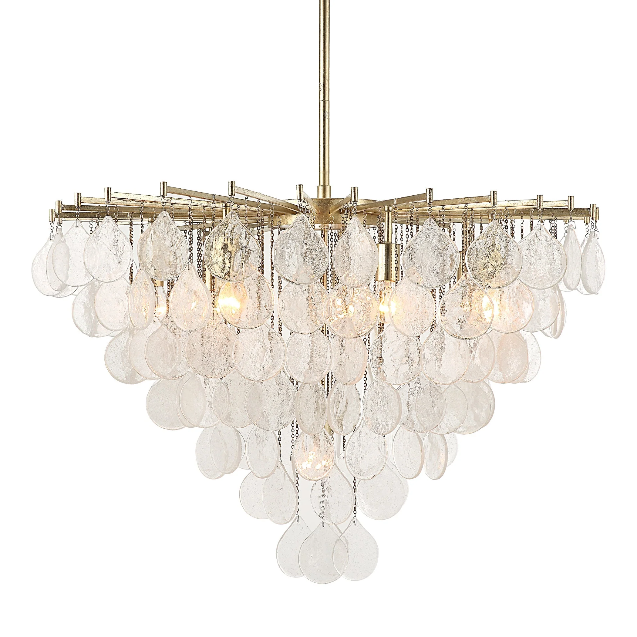 Uttermost Goccia 8 Light Tear Drop Glass Pendant - Image 1