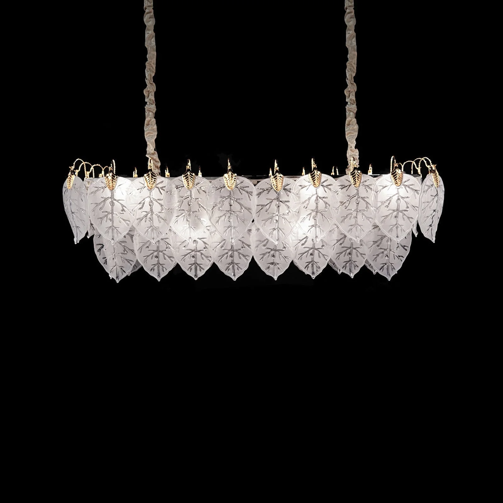 Michael Amini Lighting Autumn Rectangular Light Chandelier - Image 1