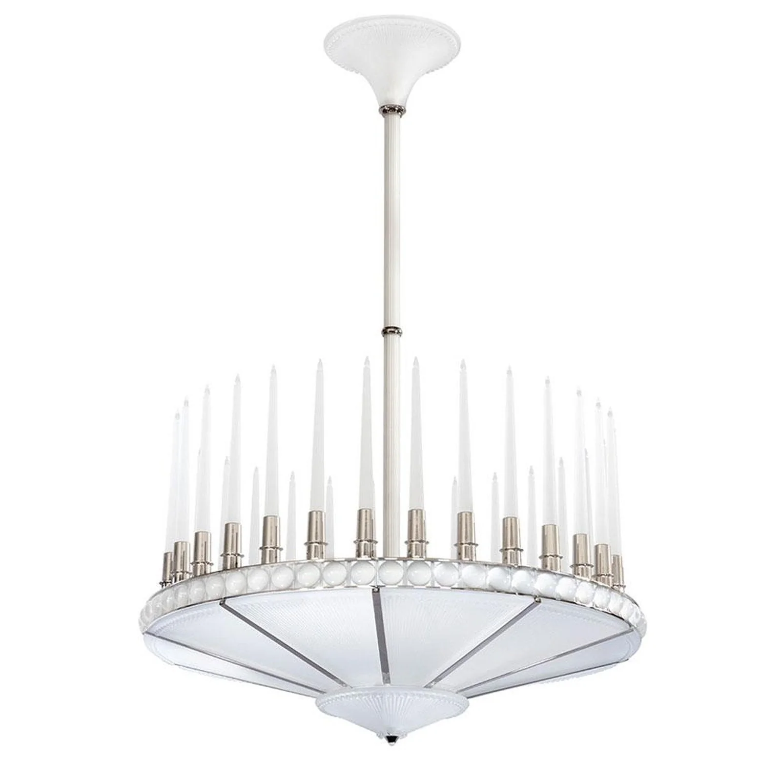 Lalique Perles 1 Tier Chandelier - Image 1