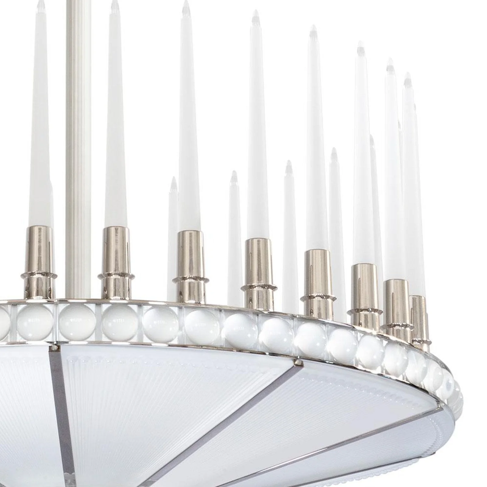 Lalique Perles 1 Tier Chandelier - Image 2