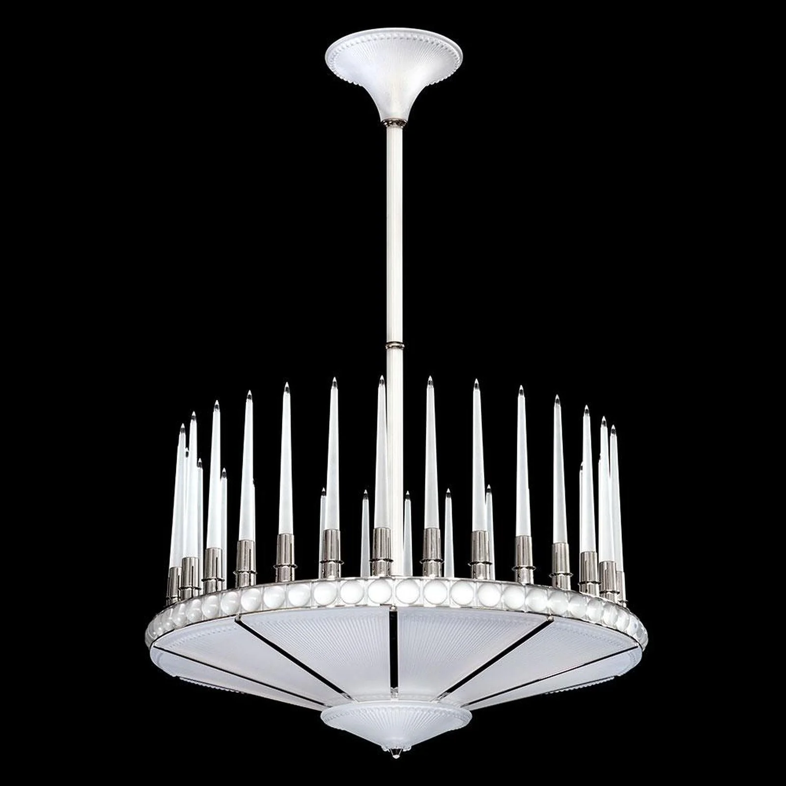Lalique Perles 1 Tier Chandelier - Image 3