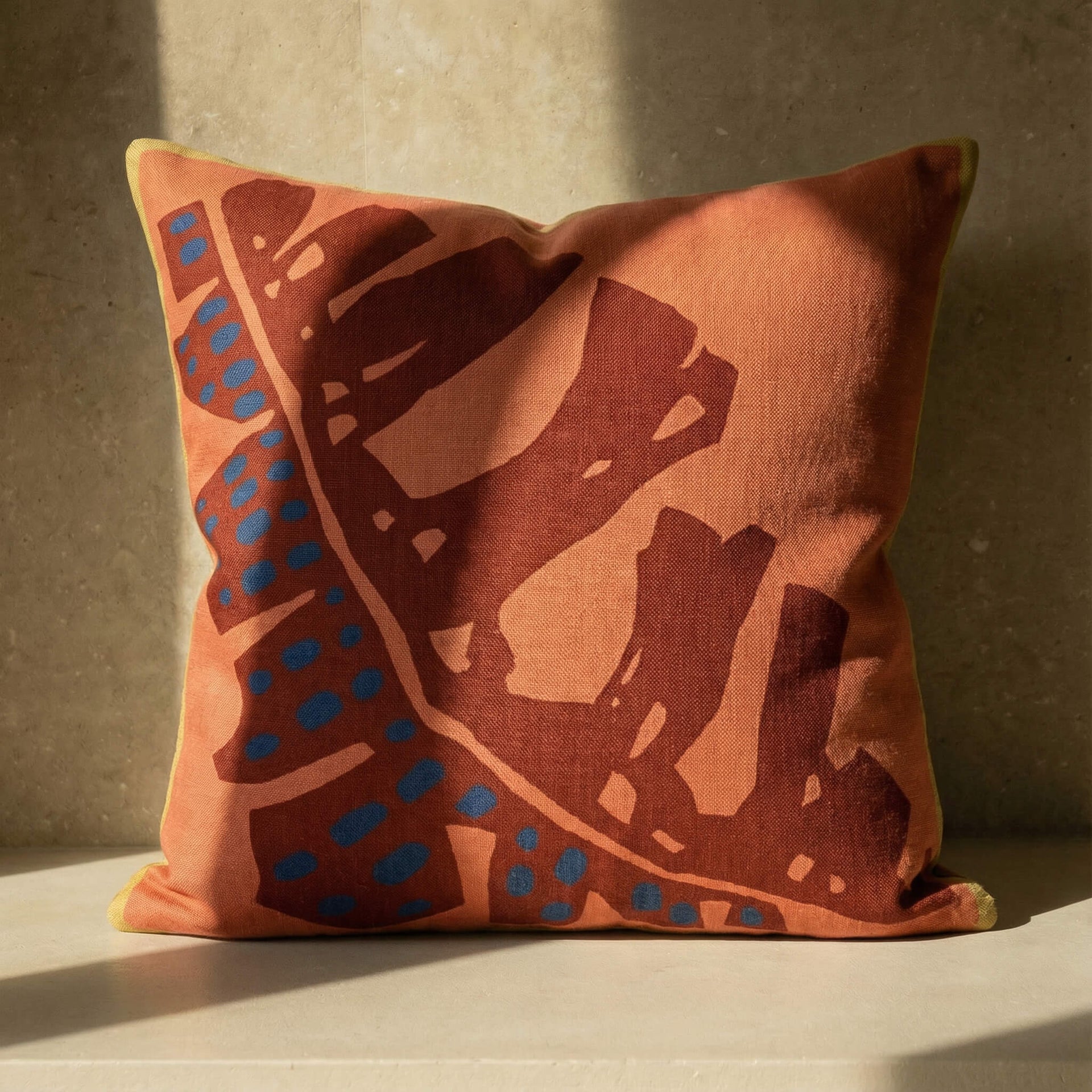 Sunday Citizen Leaf Sketch Throw Pillow ~ 20 x 20 - Image 2