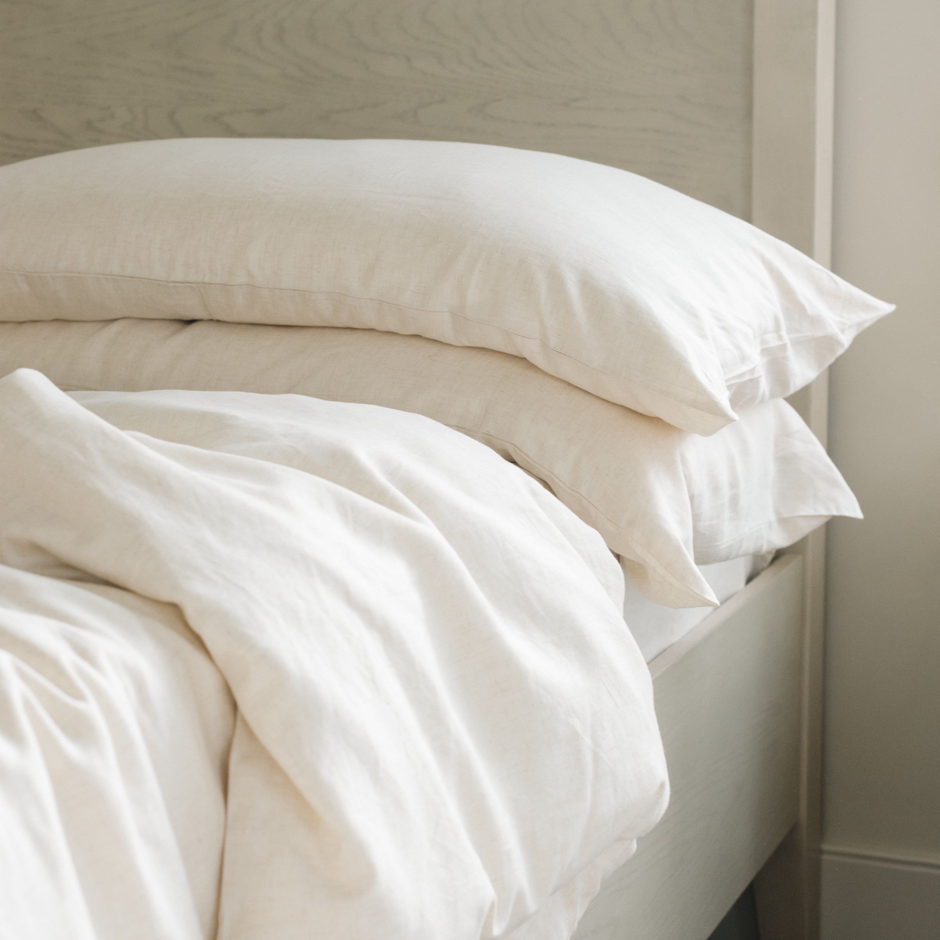 Cozy Earth Linen Bamboo Pillow Shams Available in Standard and King Sizes