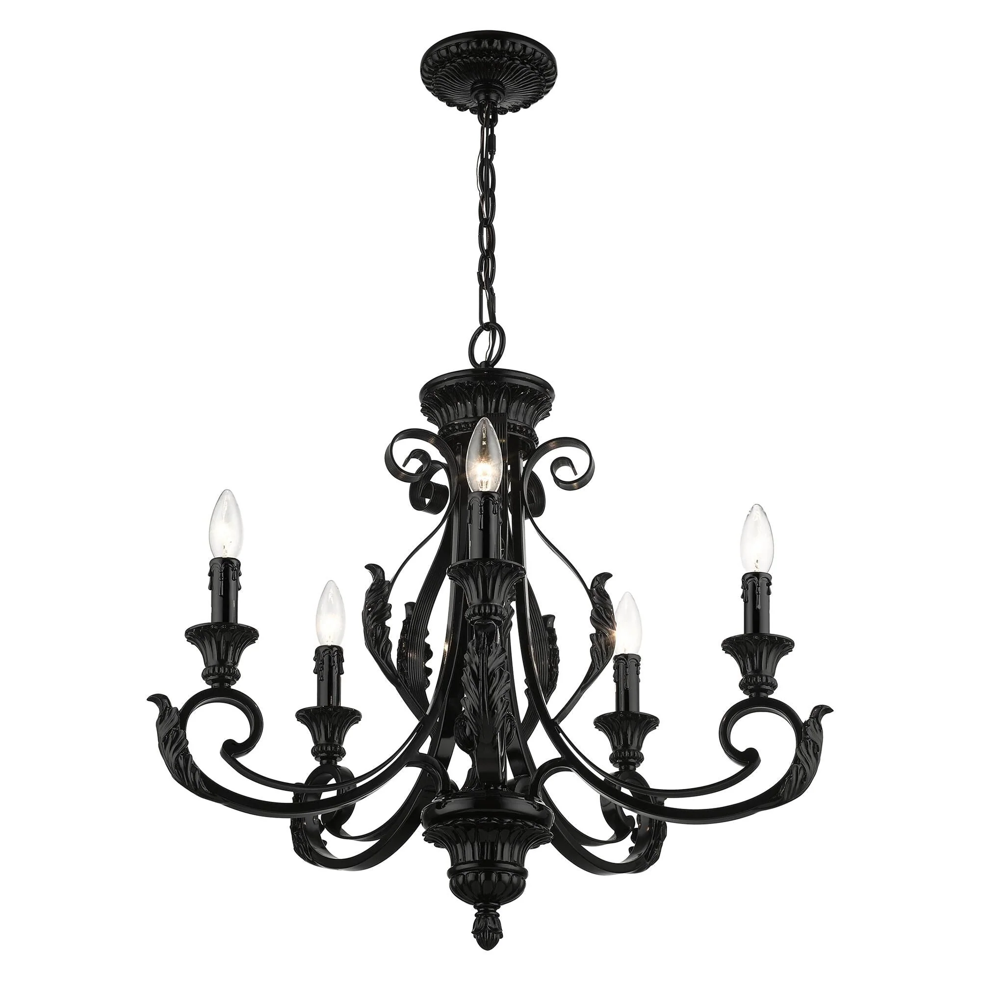 Livex Lighting Valencia 25 Inch 5 Light Chandelier Cp786038 - Image 2