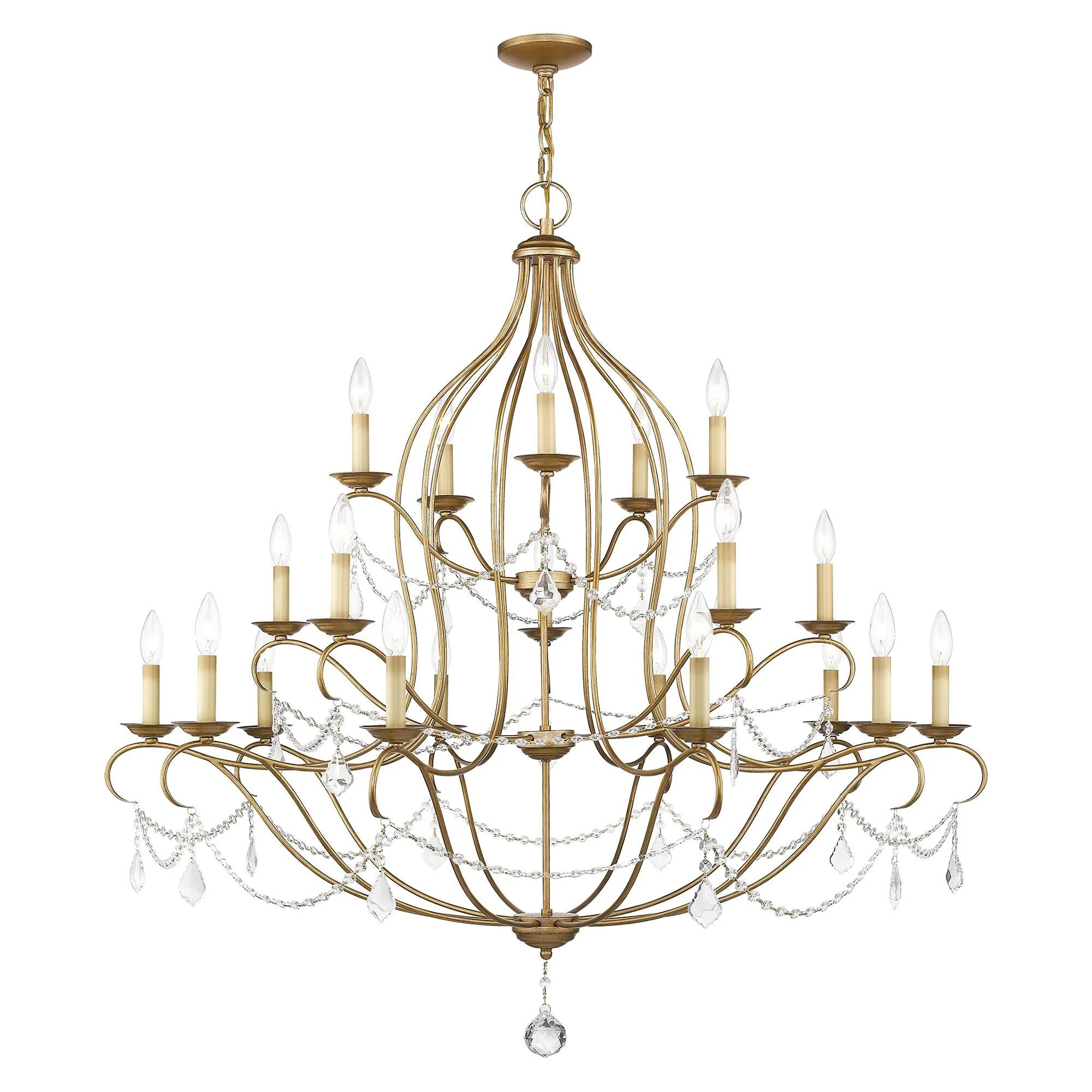 Livex Lighting Chesterfield 46 Inch 30 Light Chandelier Cp90304 - Image 3
