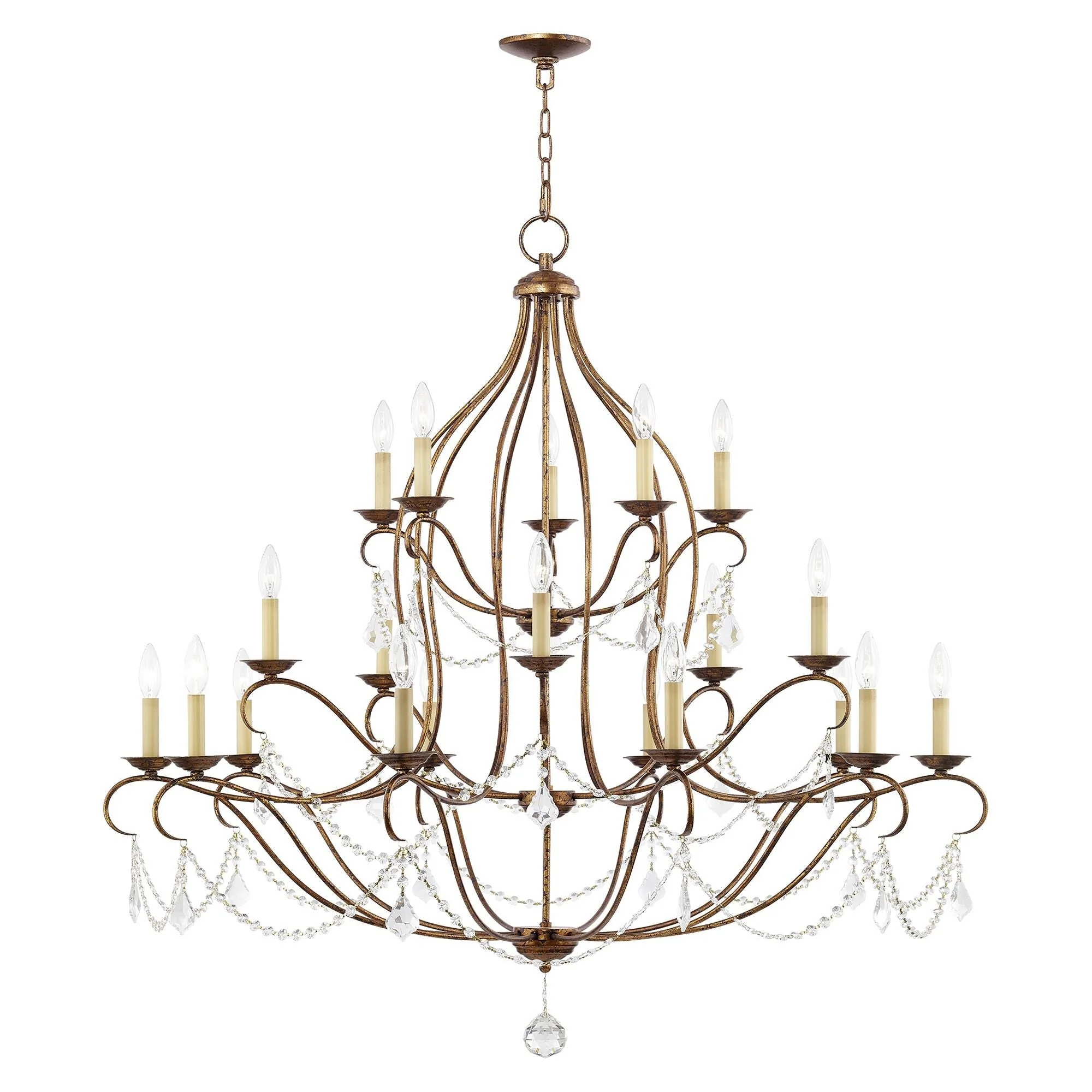 Livex Lighting Chesterfield 46 Inch 30 Light Chandelier Cp90304 - Image 1