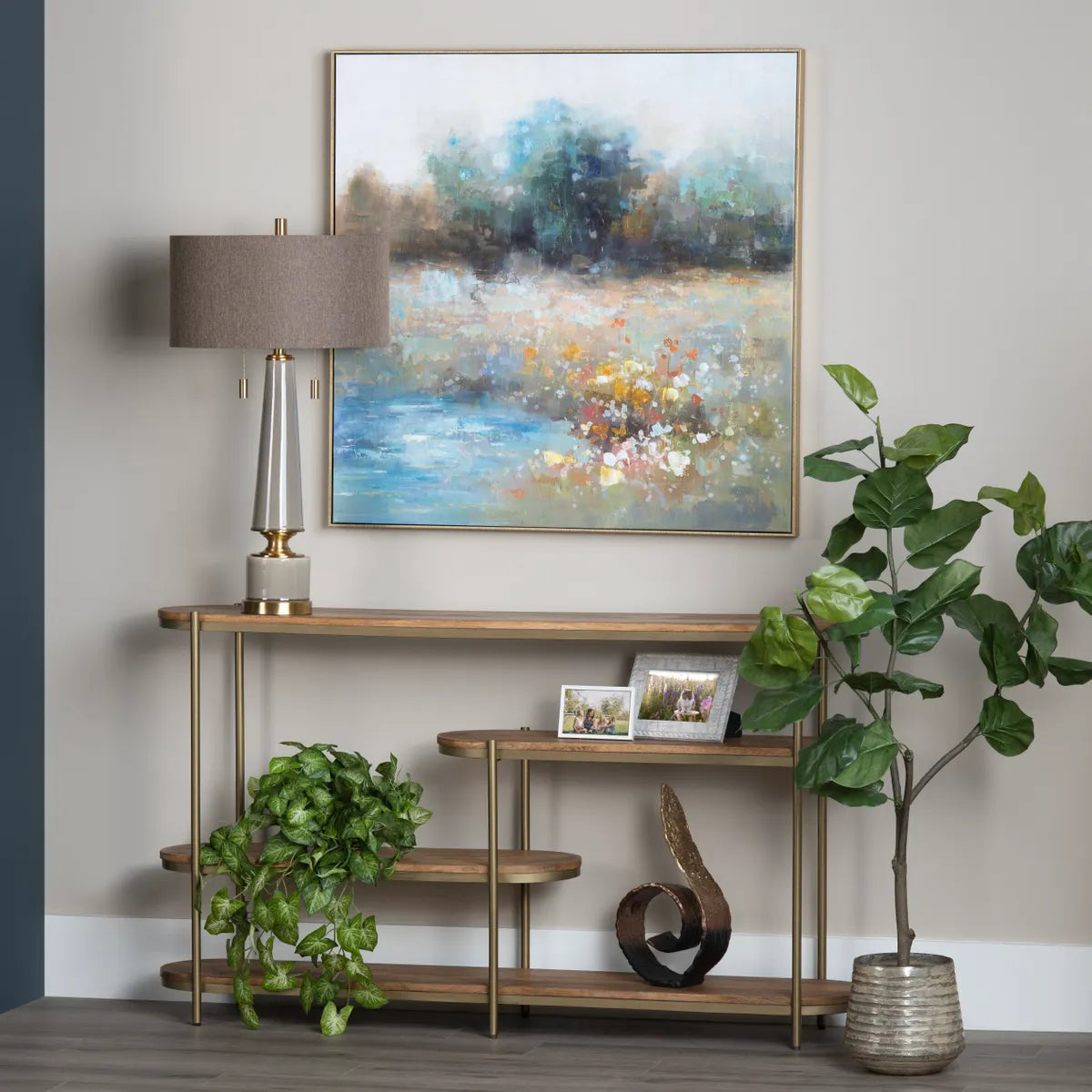 Crestview Collection Bettendorf Hand Painted Wall Art - Image 1