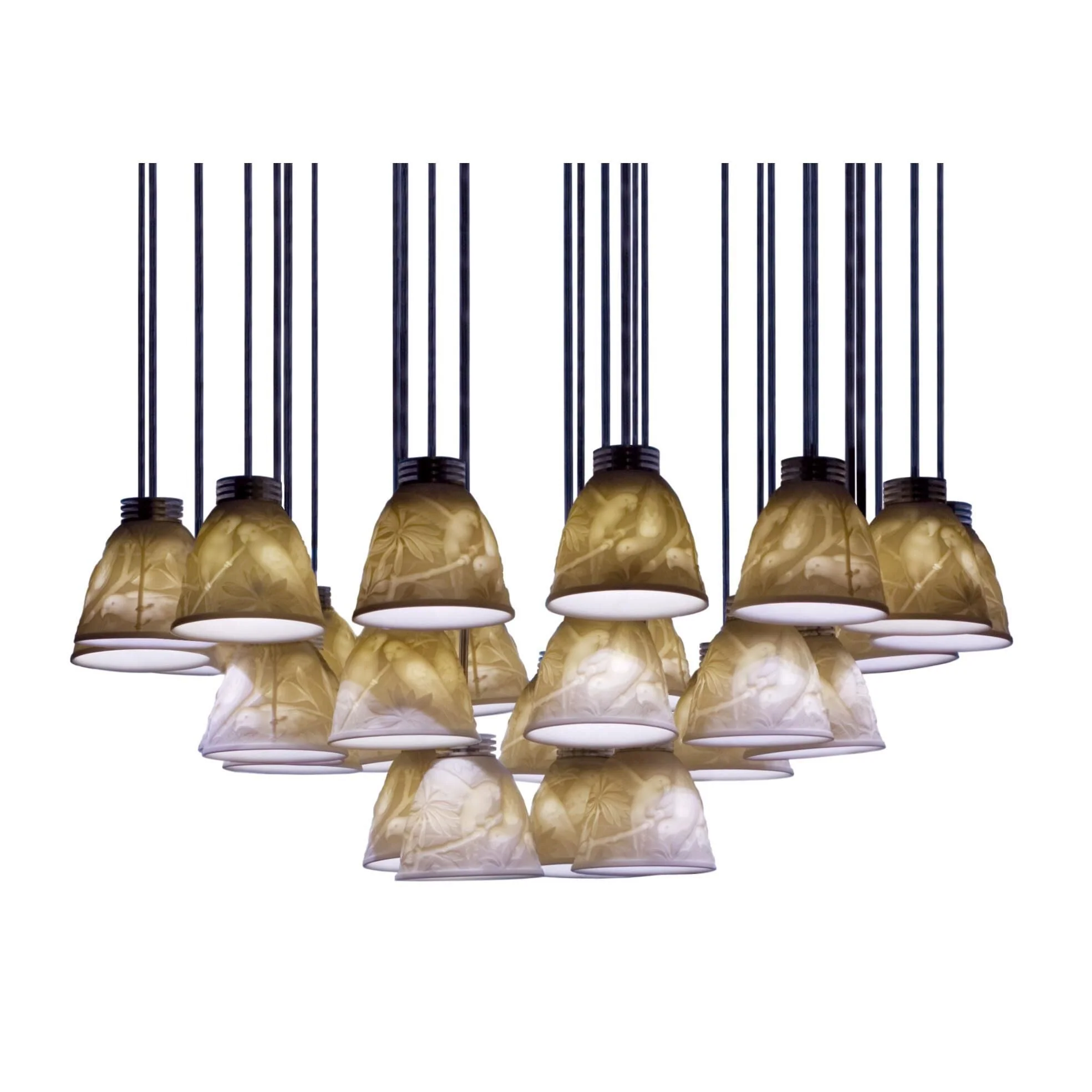 Lladro 27 Lithophane 24 Inch 27 Light Led Chandelier Cp286 - Image 1