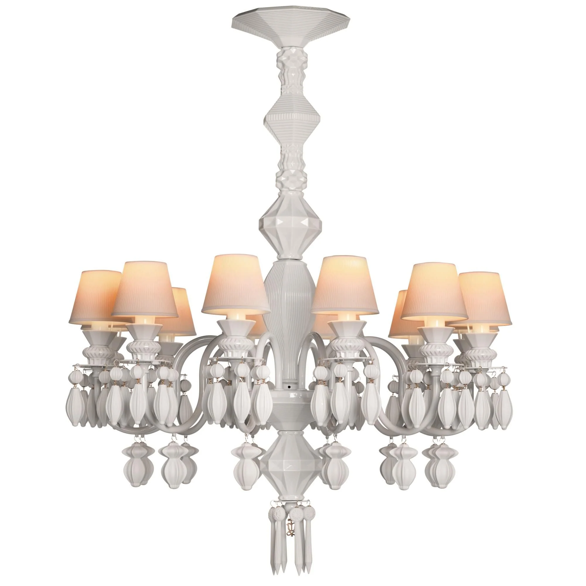 Lladro Belle De Nuit 30 Inch 12 Light Led Chandelier Cp295 - Image 1