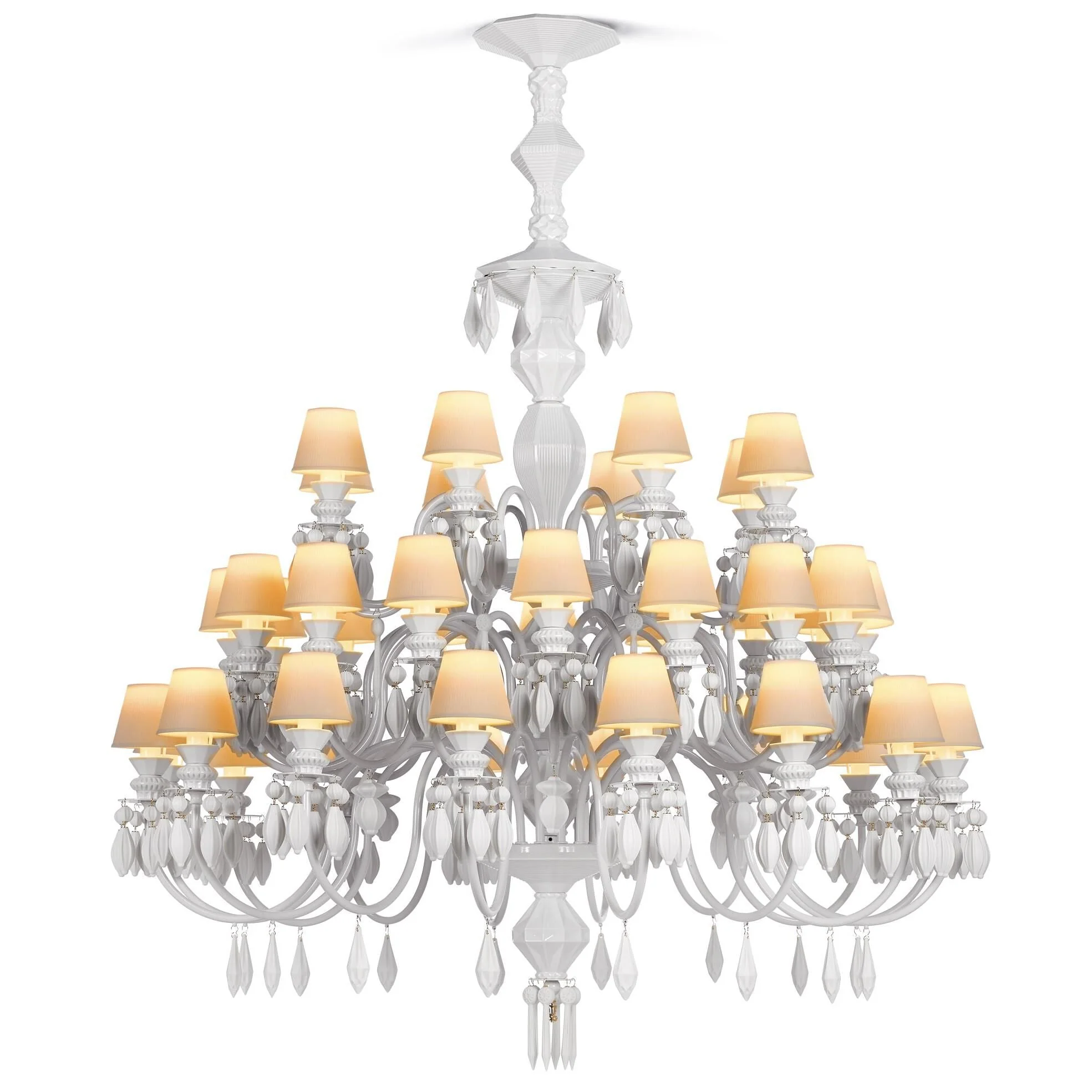 Lladro Belle De Nuit 49 Inch 40 Light Led Chandelier Cp296 - Image 2