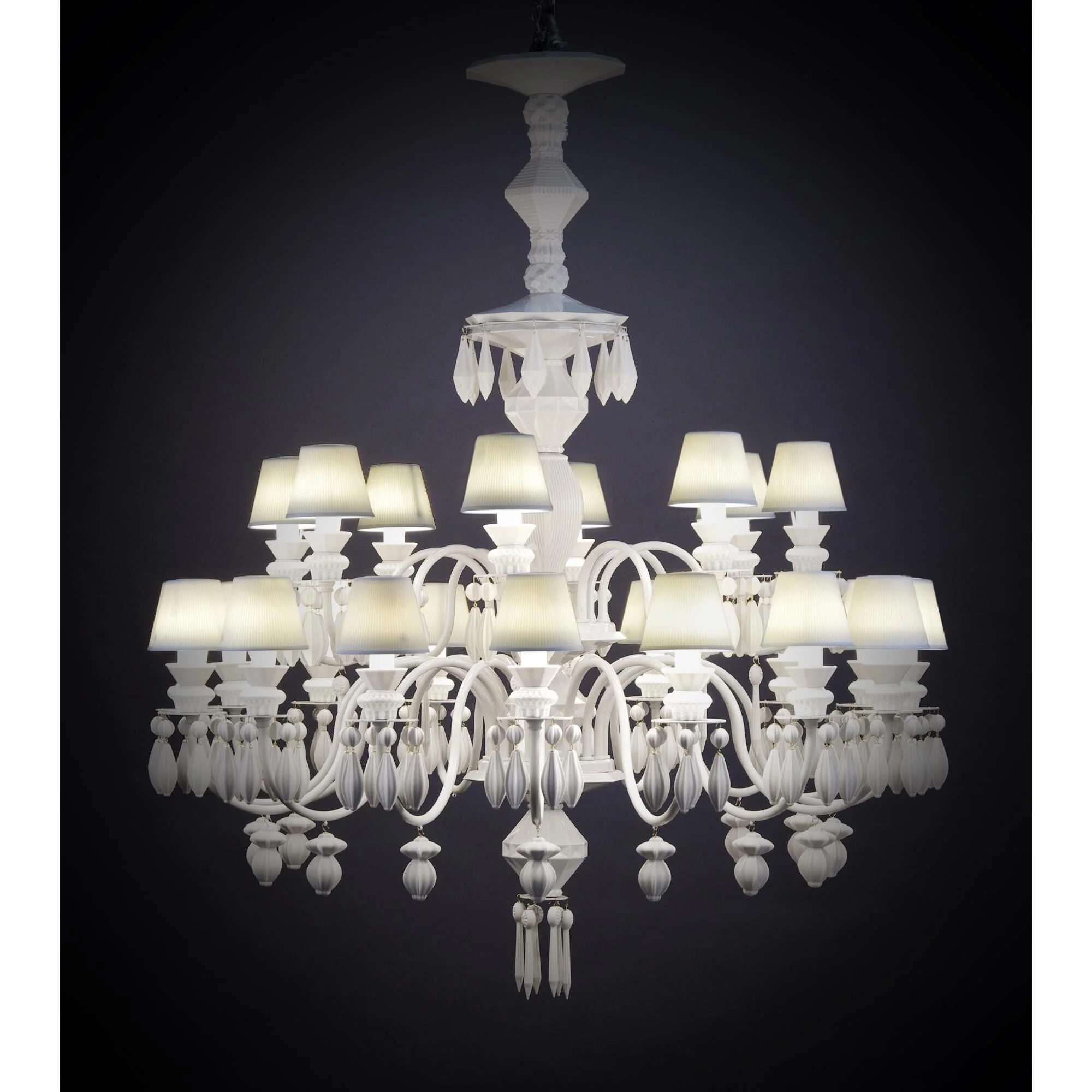 Lladro Belle De Nuit 39 Inch 24 Light Led Chandelier Cp297 - Image 2